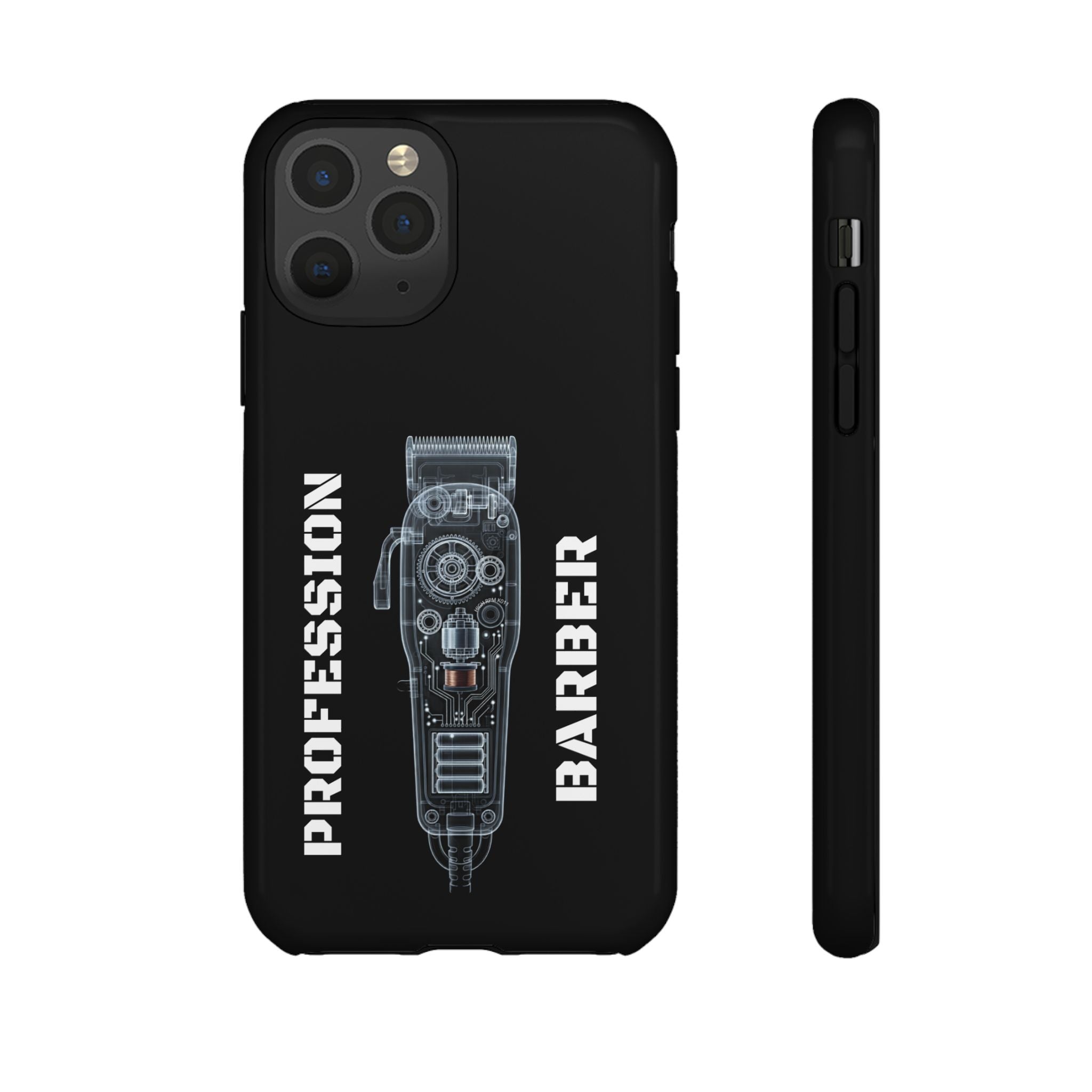 Barber Clip Cord X‑Ray Tough Phone Case – Professional Barber Gift