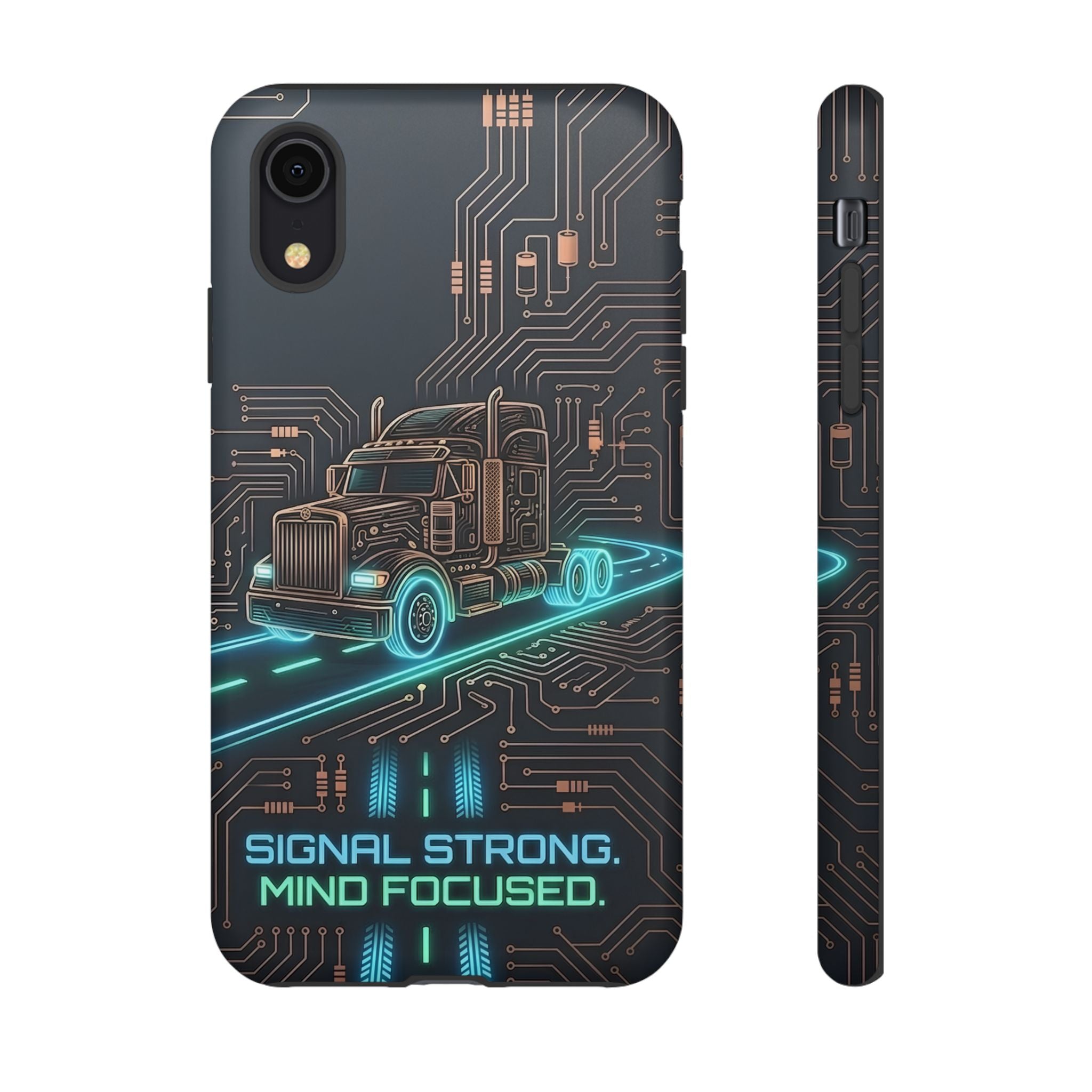Truck Driver Gamer Phone Case — “Real Life. No Pause Button.”