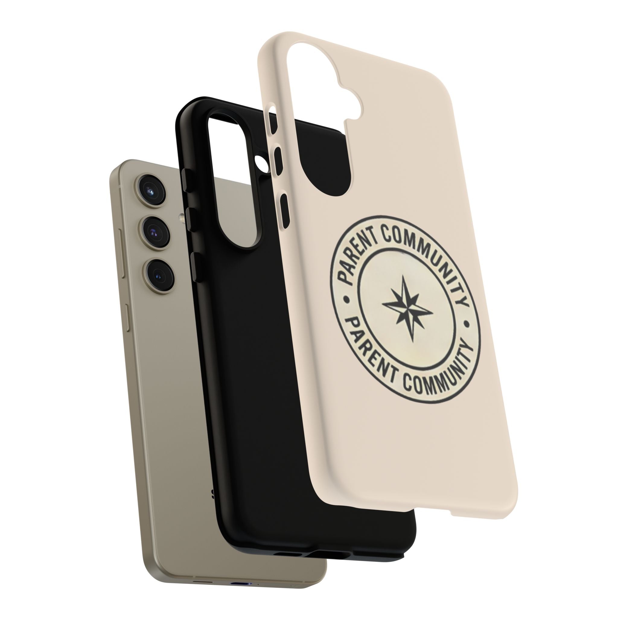 Parent Community Tough Phone Case — Durable Compass Logo Protective Cover