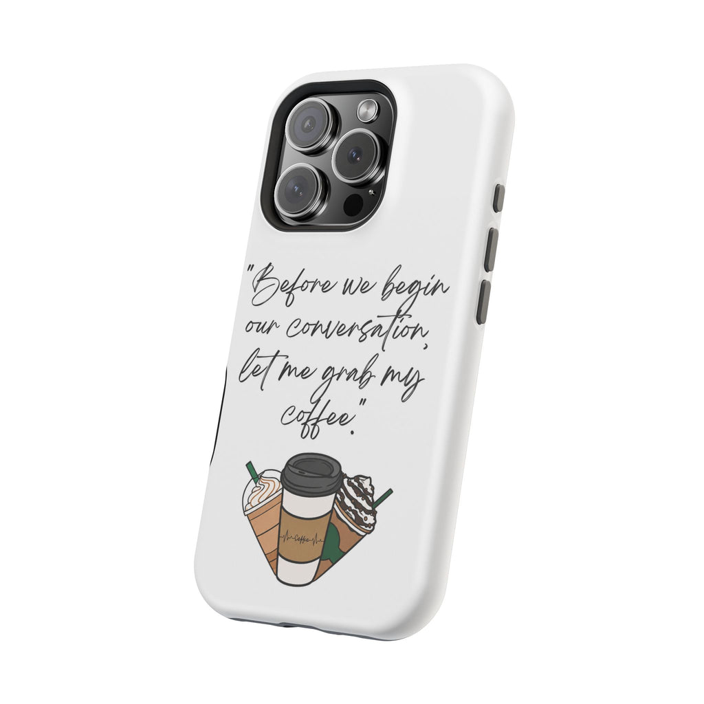 Coffee Quote Magnetic Impact-Resistant Phone Case