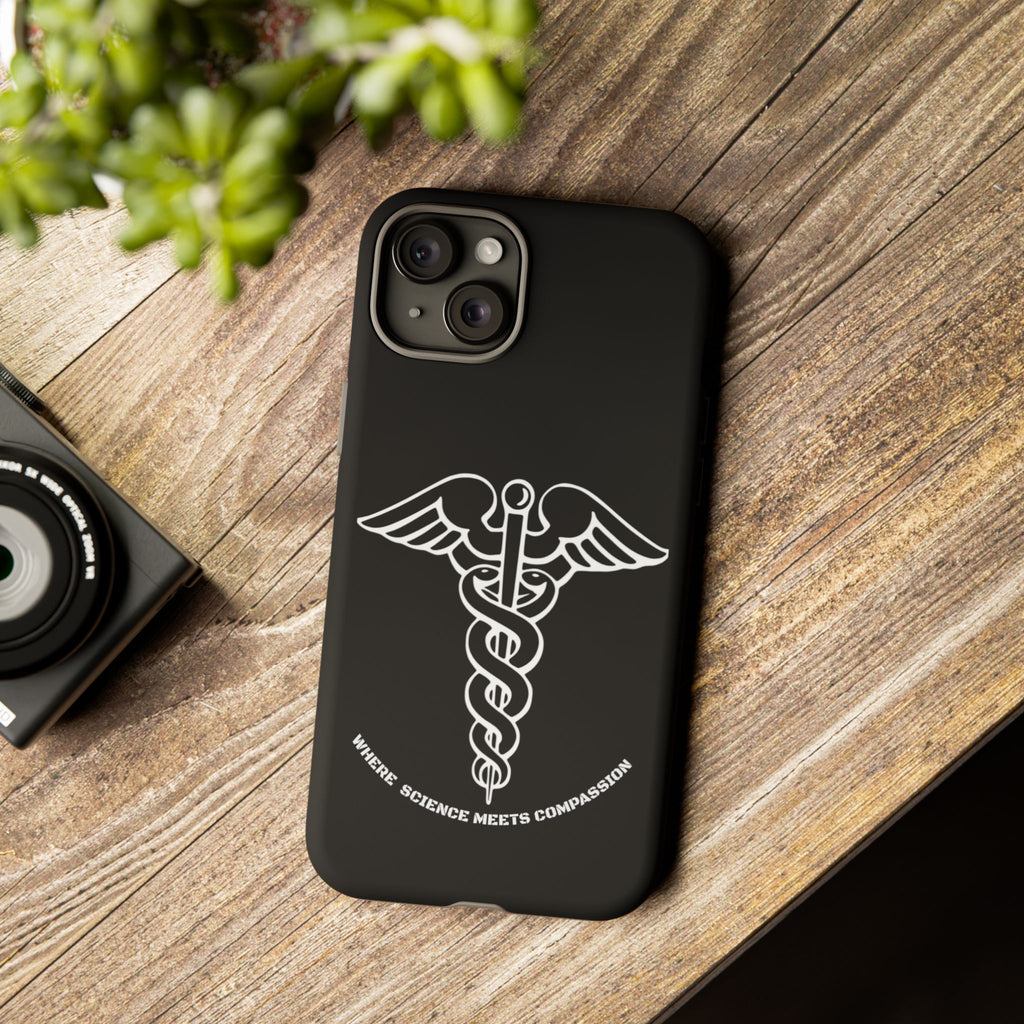 Medical Caduceus Phone Case — "Where Science Meets Compassion" Protective iPhone Cover