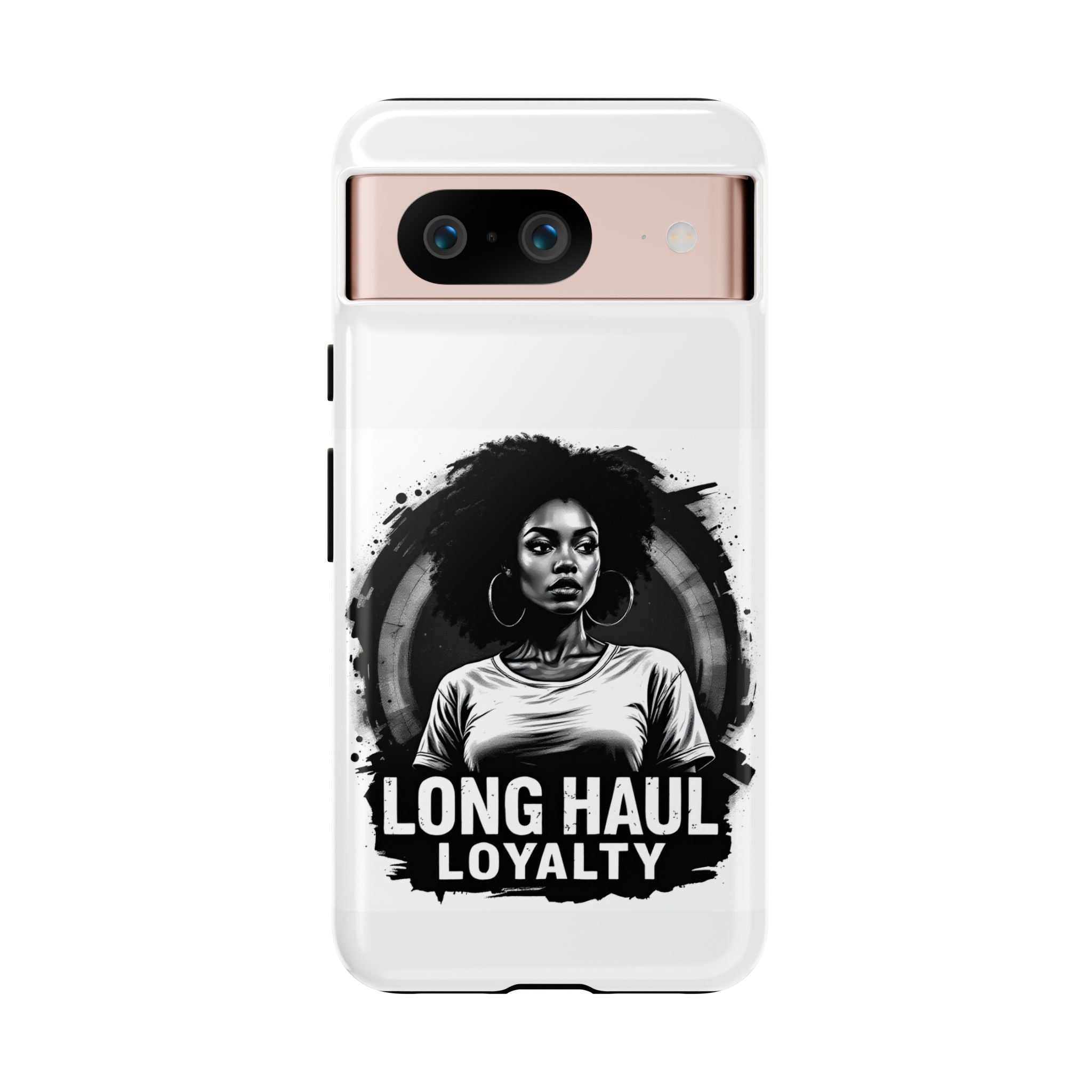 Phone Case — "Long Haul Loyalty" Black & White Portrait Protective Case