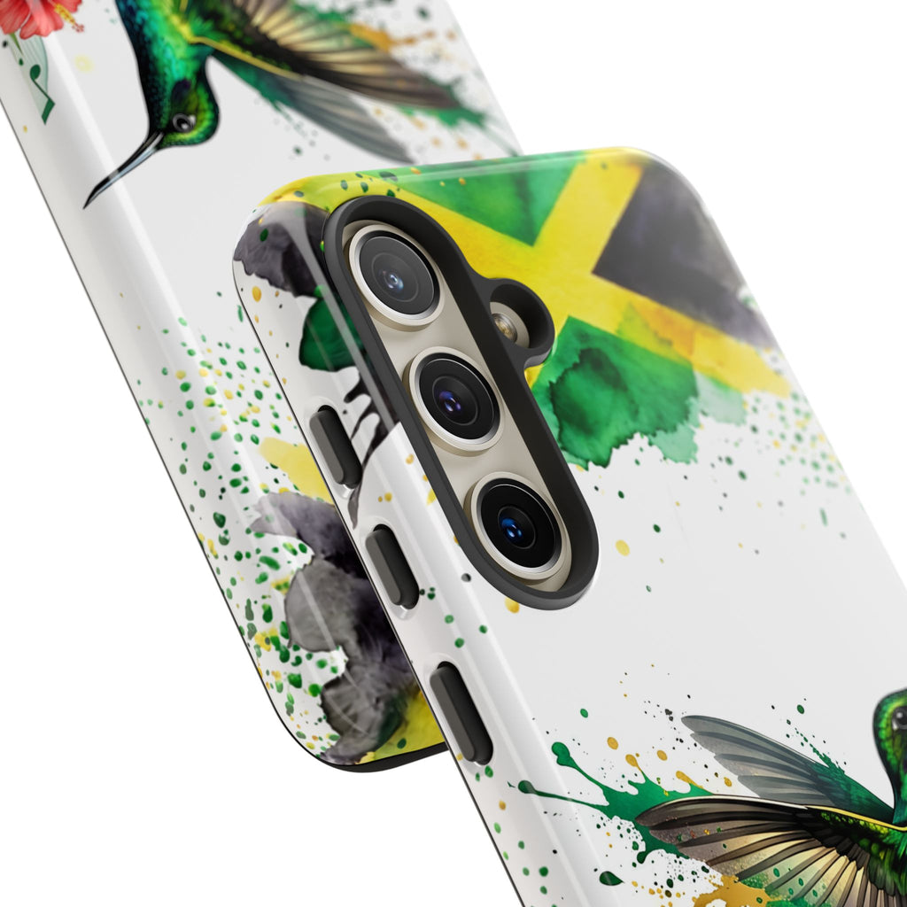 Hummingbird Jamaica Tough Phone Case – Tropical Floral Protective Cover