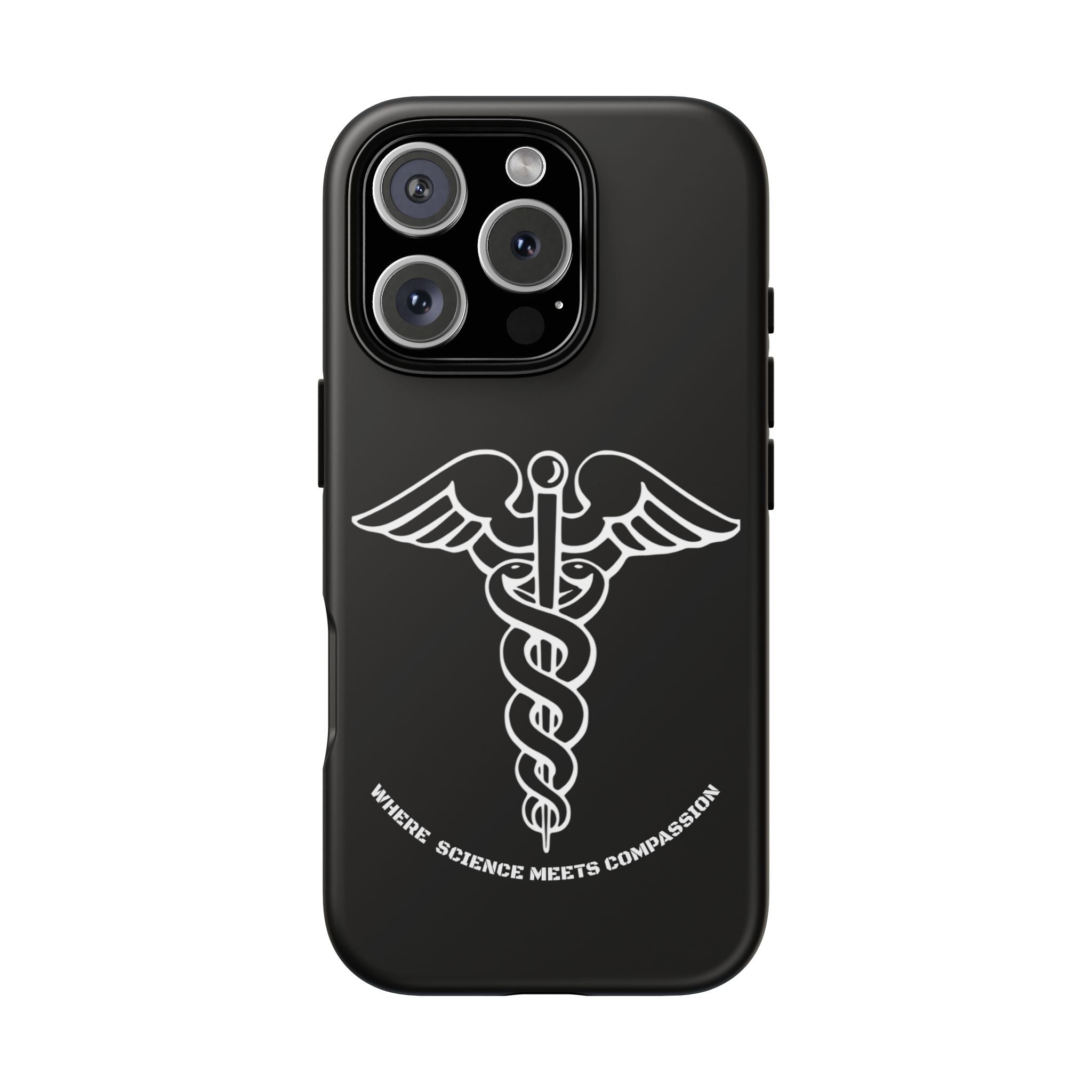Medical Caduceus Phone Case — "Where Science Meets Compassion" Protective iPhone Cover