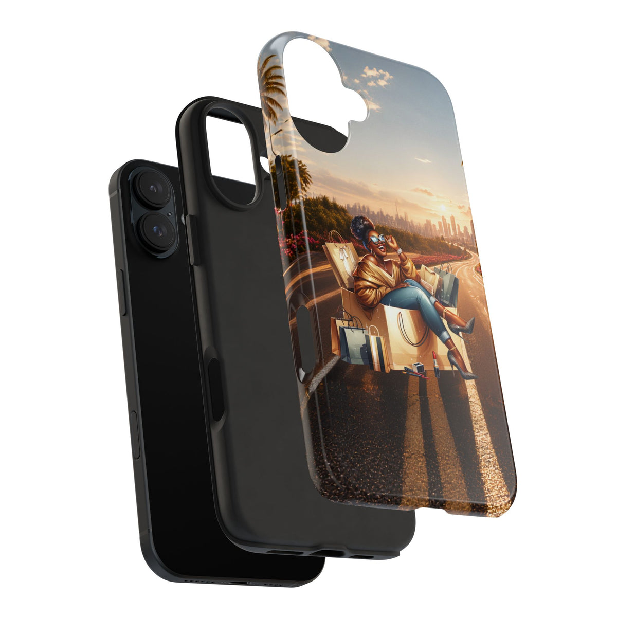 Sunset Roadtrip Tough Phone Case — Relaxed Traveler Design