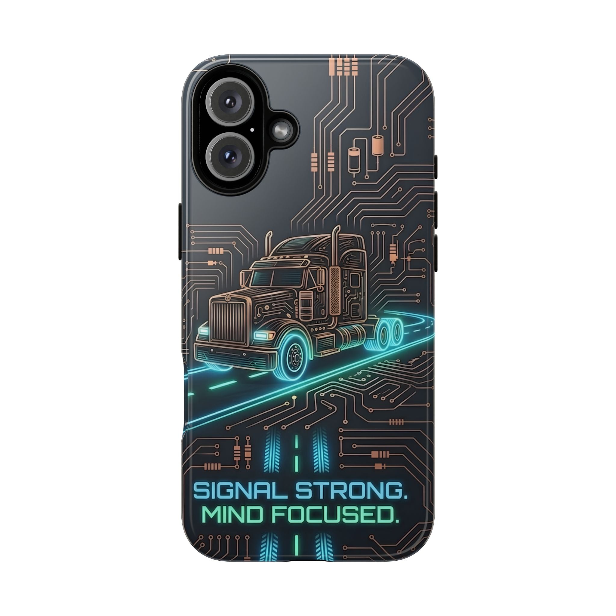 Truck Driver Gamer Phone Case — “Real Life. No Pause Button.”