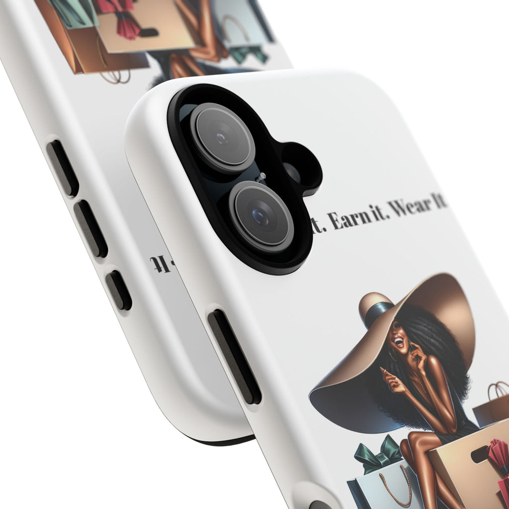 Phone Case - "Manifest It. Earn It. Wear It." Chic Shopper Design