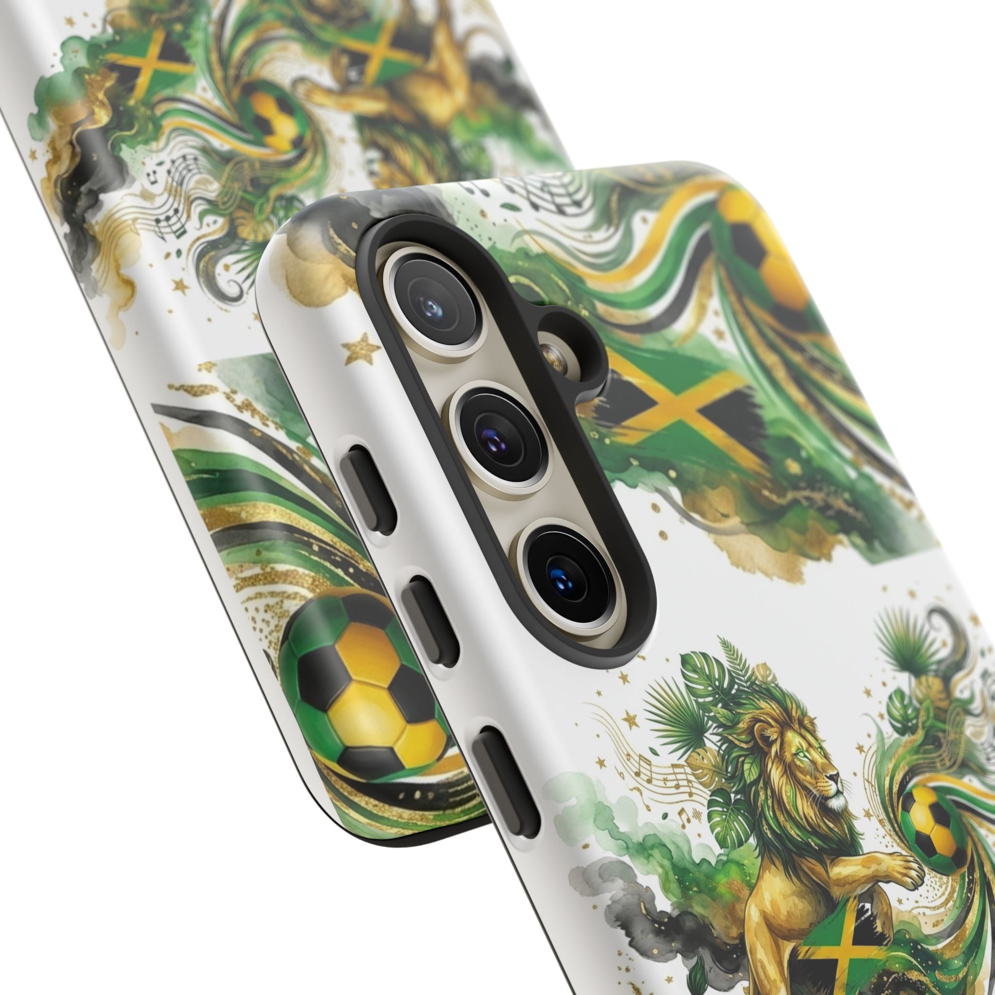 Jamaica Lion Phone Case — Jamaican Flag Rasta Protective Tough Case