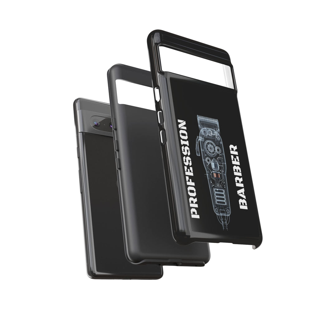 Barber Clip Cord X‑Ray Tough Phone Case – Professional Barber Gift