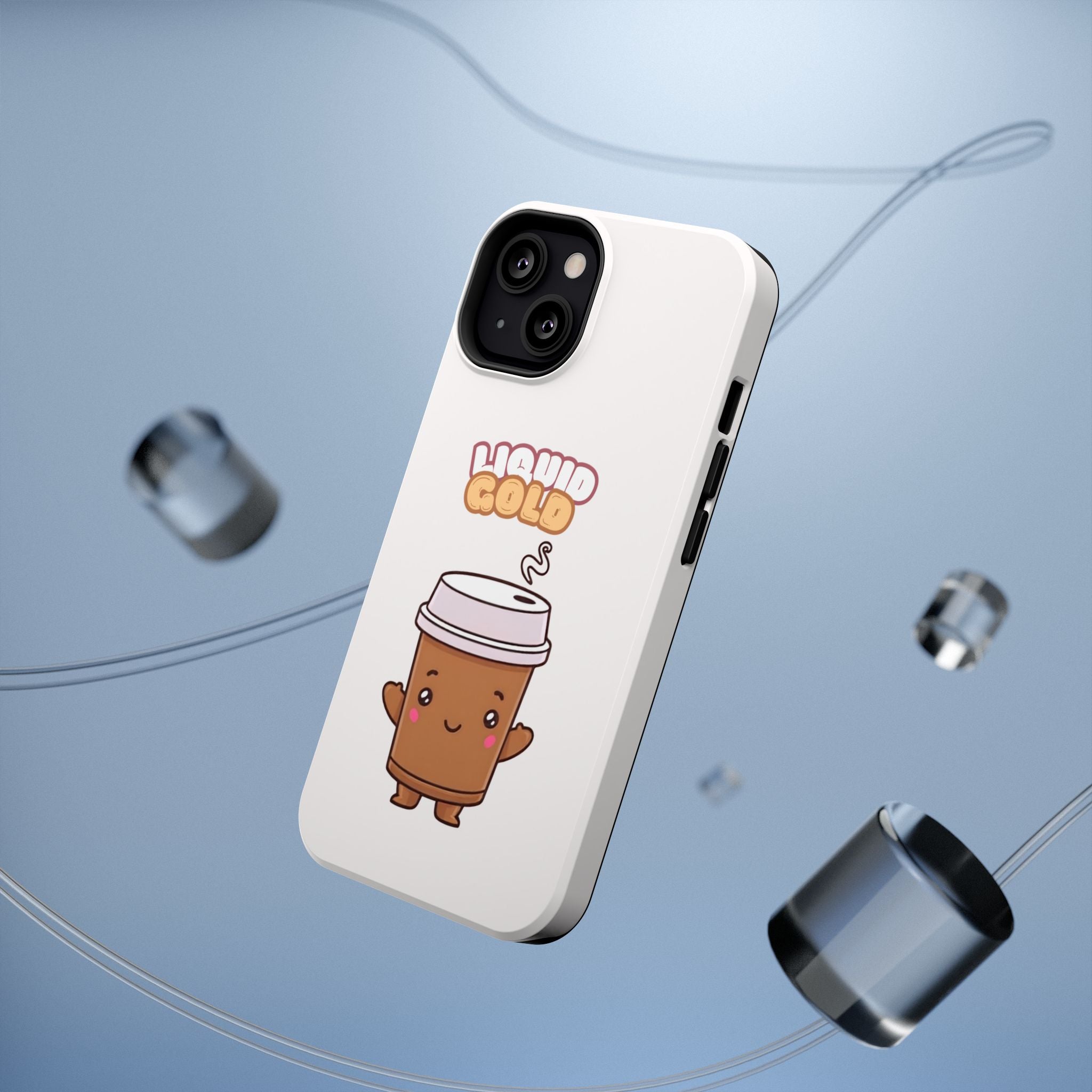 Coffee Cup Phone Case – “Liquid Gold” Cute Kawaii Espresso Impact-Resistant Case