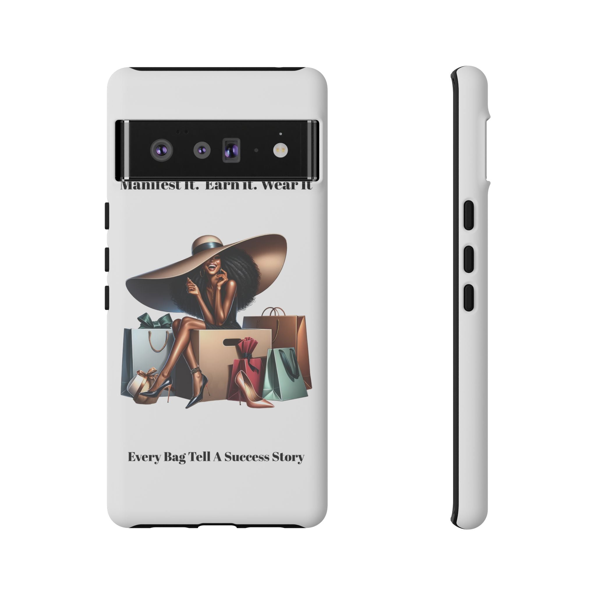 Phone Case - "Manifest It. Earn It. Wear It." Chic Shopper Design