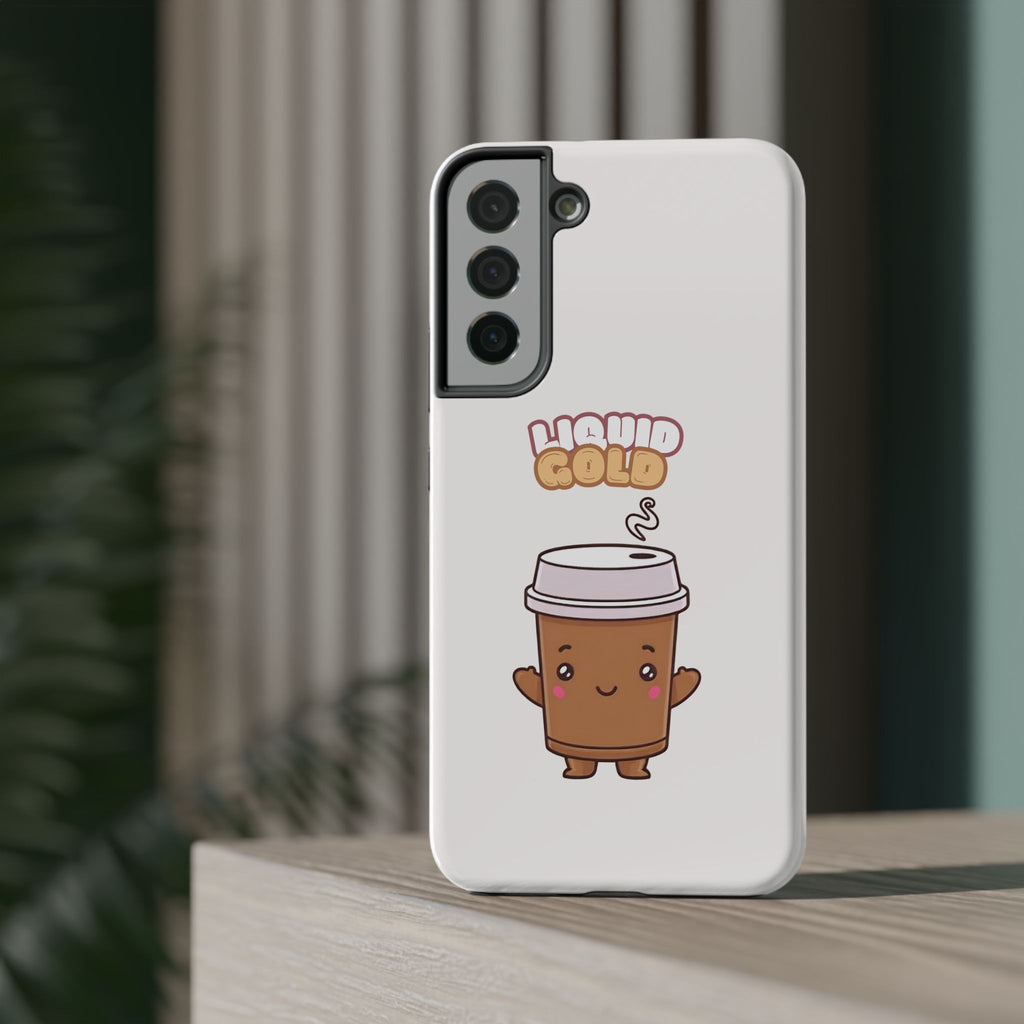 Coffee Cup Phone Case – “Liquid Gold” Cute Kawaii Espresso Impact-Resistant Case