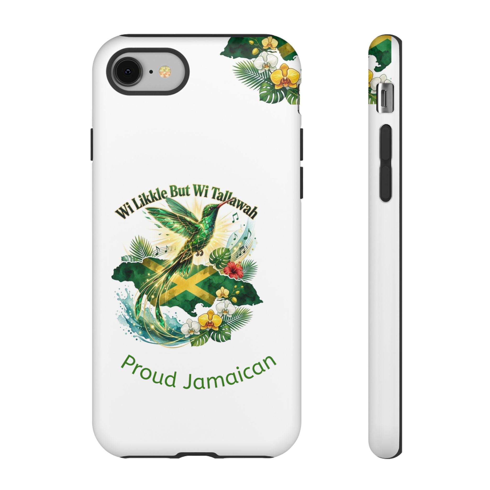 Jamaica Hummingbird Phone Case — “Wi Likkle But Wi Tallawah” Tropical Protective Cover