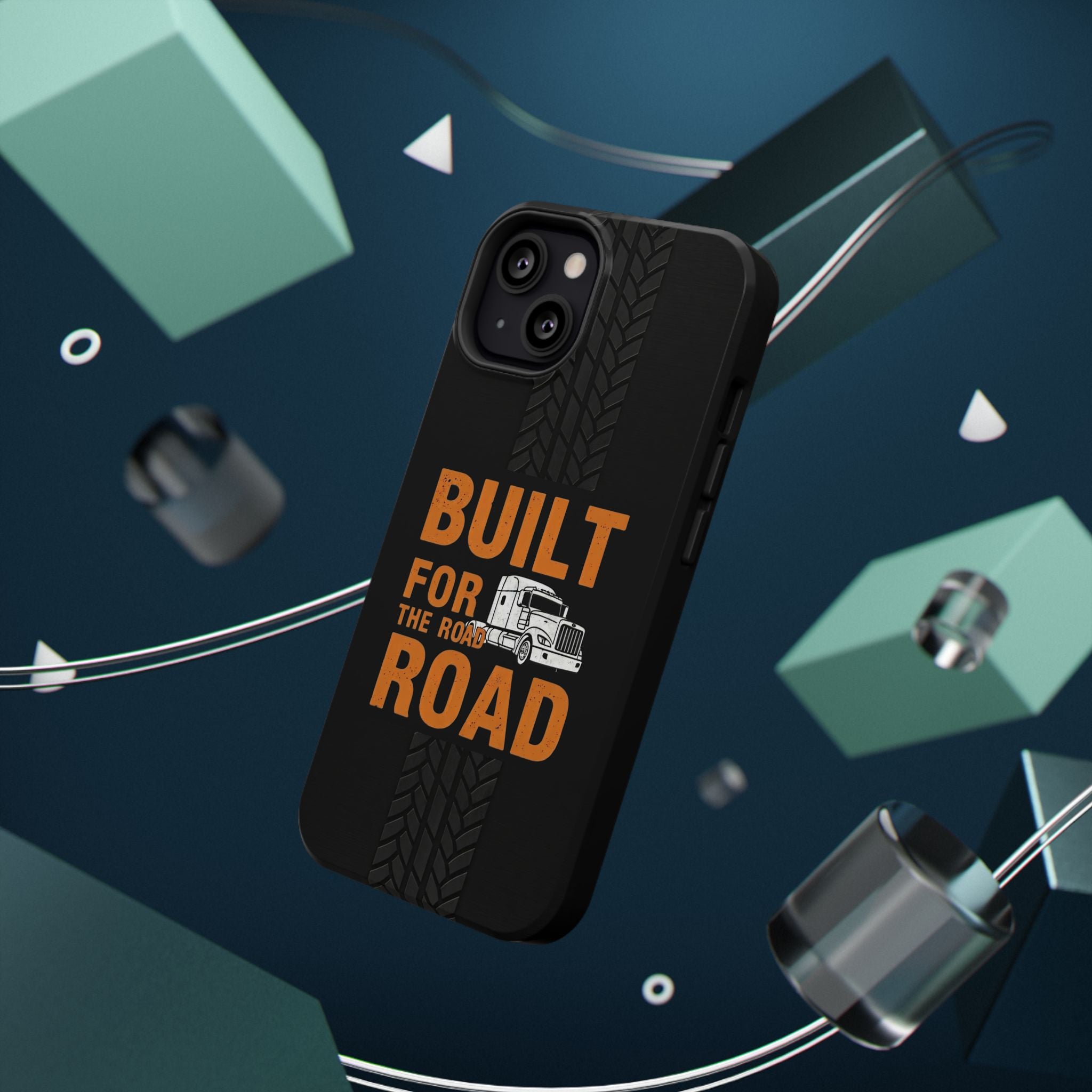 Phone Case — "Built for the Road" Truck Tire-Track Impact-Resistant Case