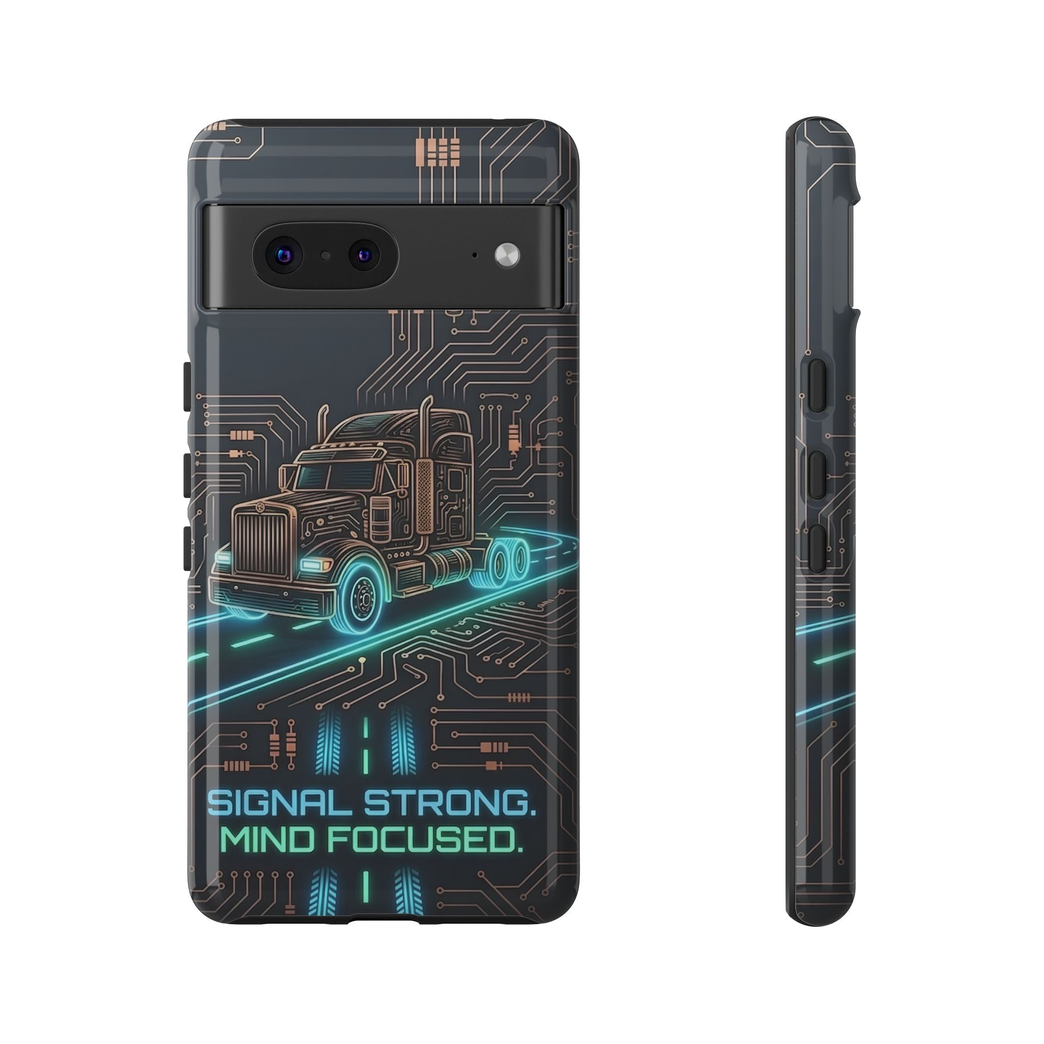 Truck Driver Gamer Phone Case — “Real Life. No Pause Button.”