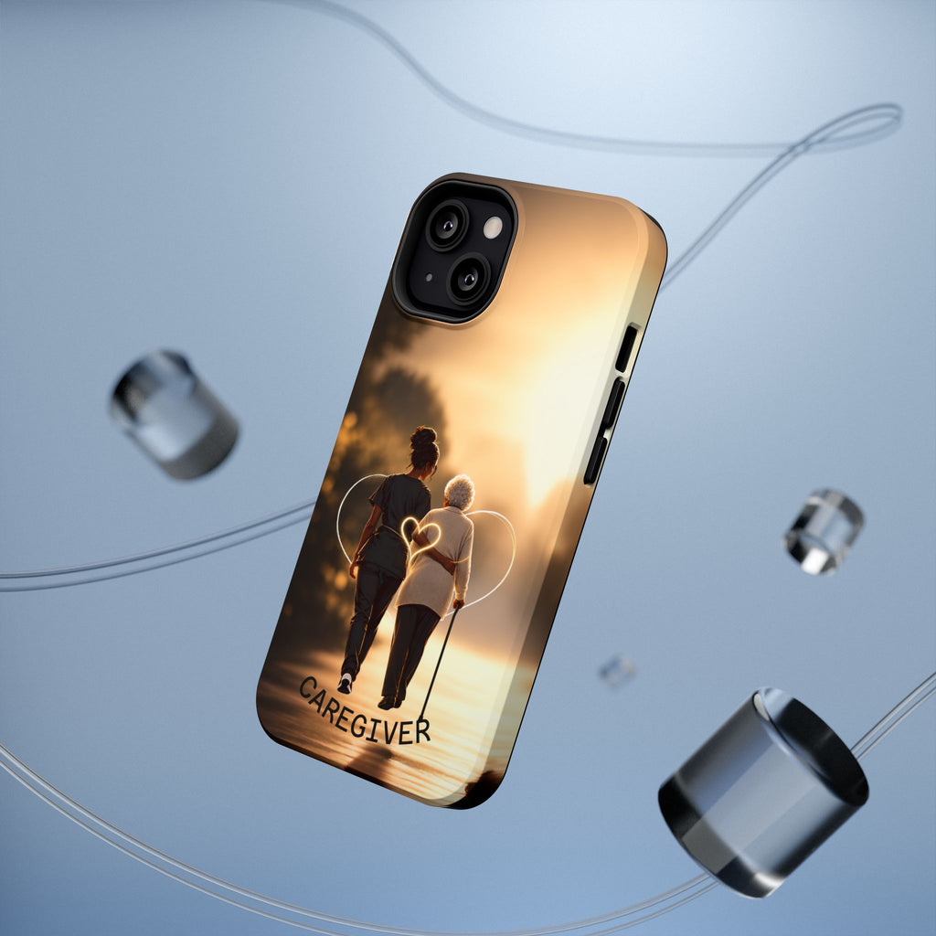 Caregiver Phone Case — Impact-Resistant Protective Case with Heart Design