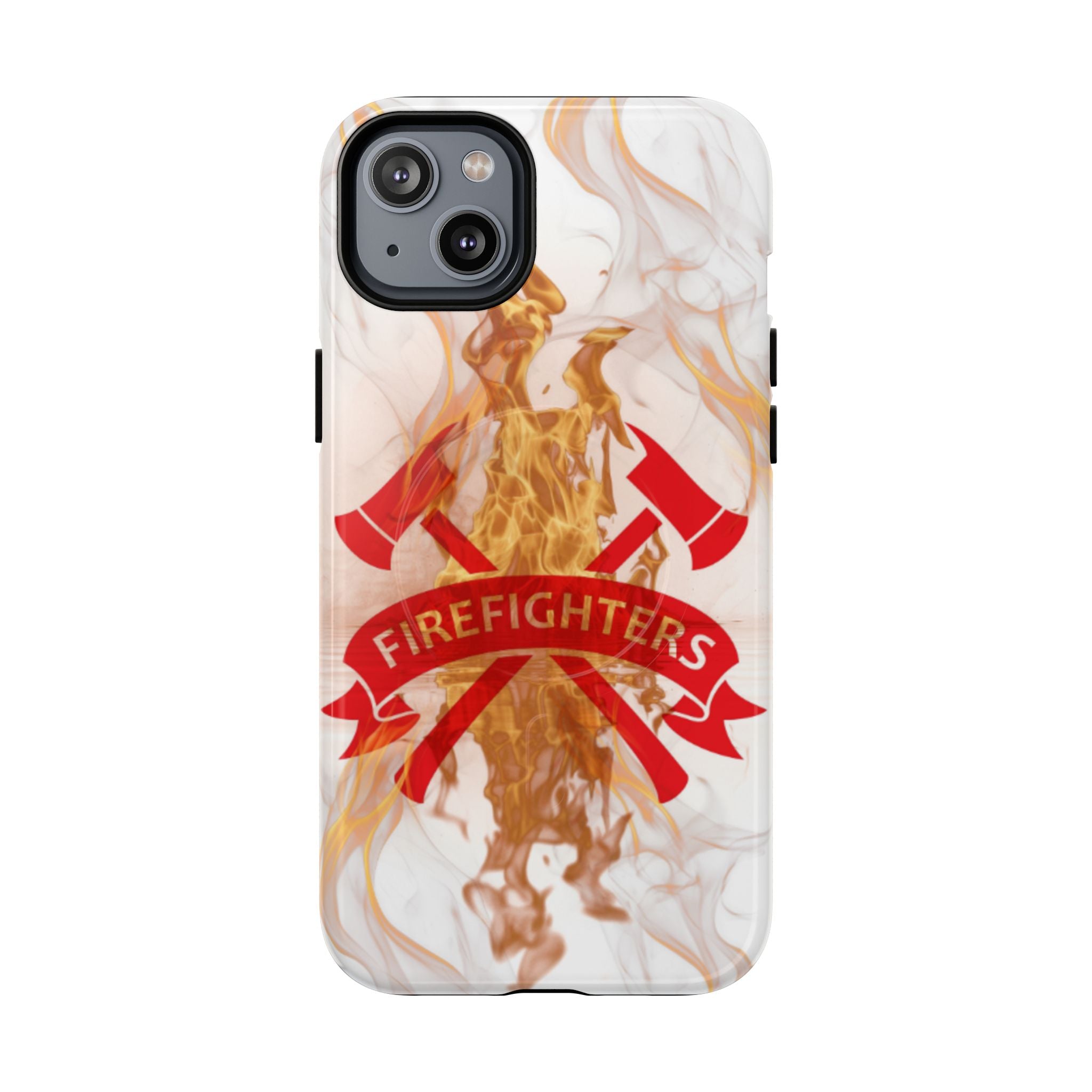 Firefighter Emblem Tough Magnetic Phone Case — Flame Design
