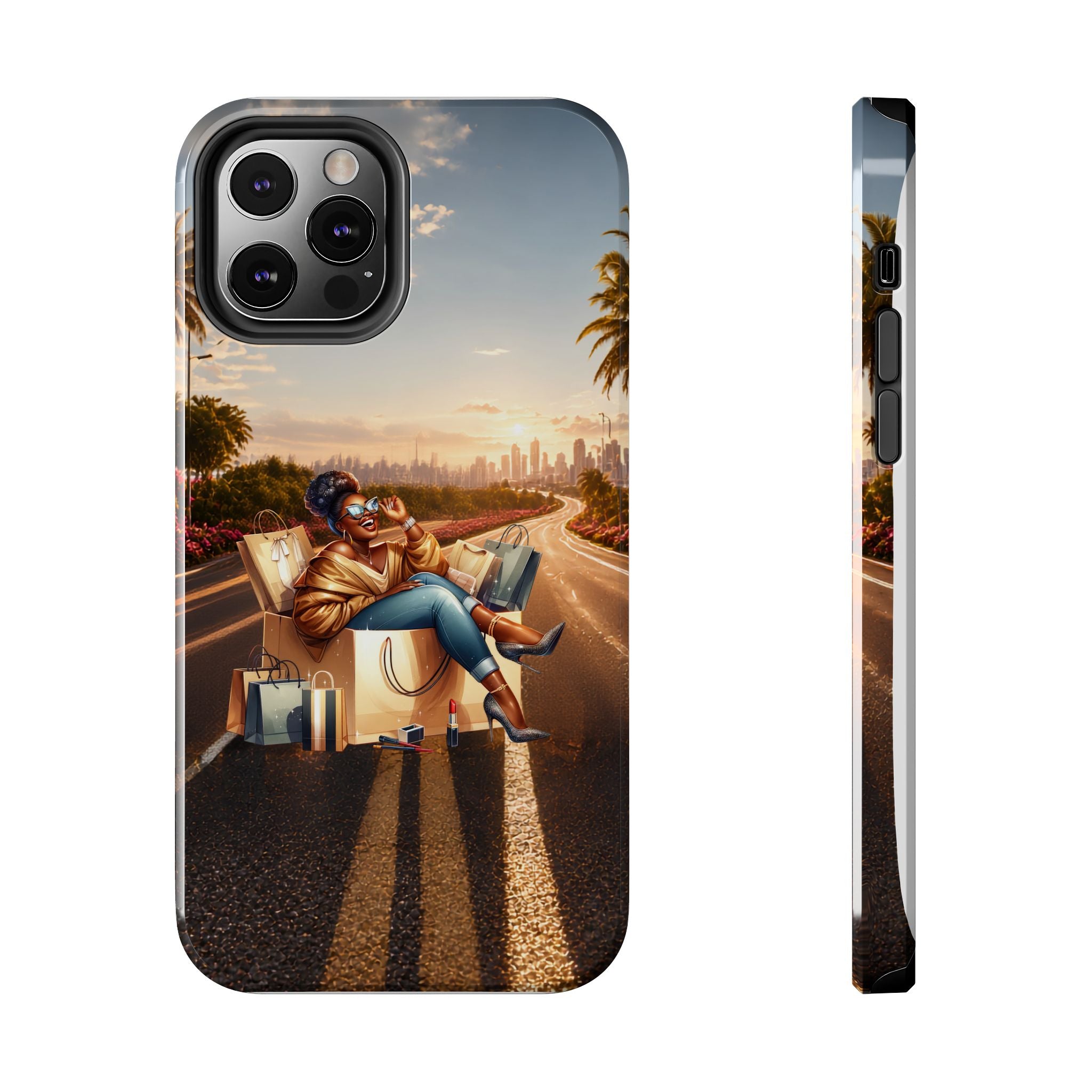 Sunset Roadtrip Tough Phone Case — Relaxed Traveler Design