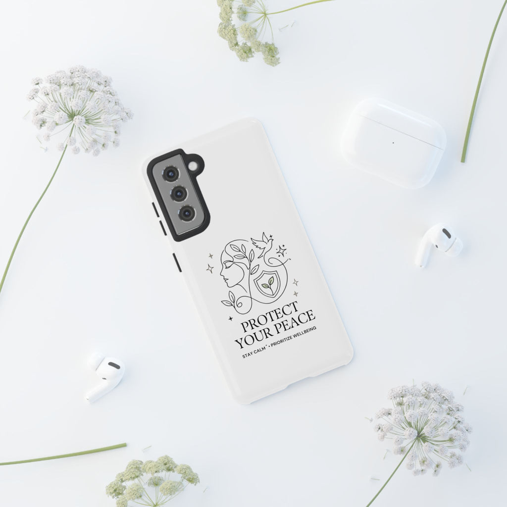 Protect Your Peace Phone Case – Minimalist Wellness iPhone Cover
