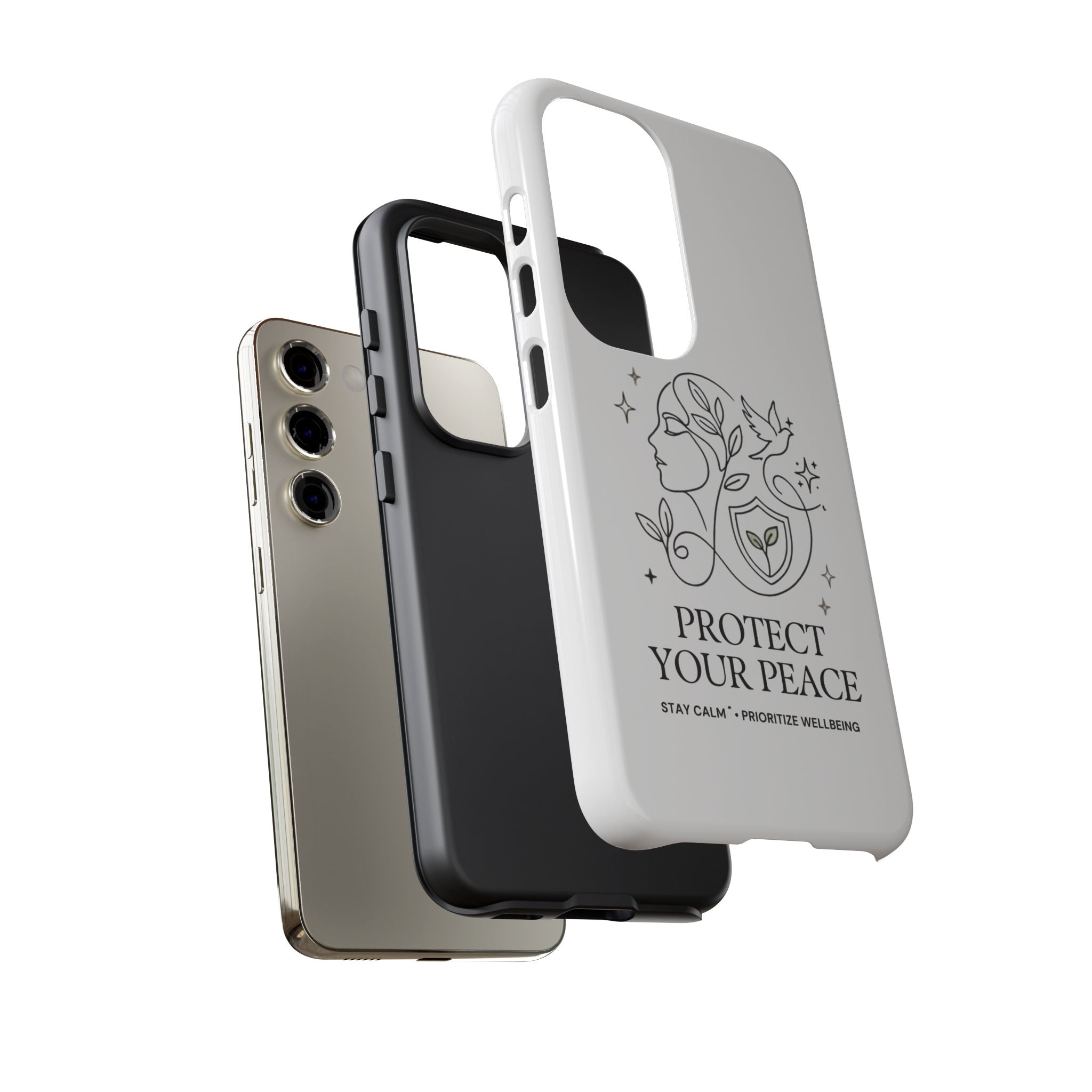 Protect Your Peace Phone Case – Minimalist Wellness iPhone Cover