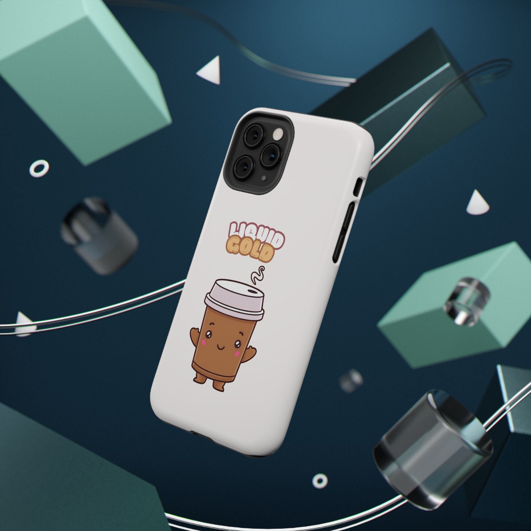 Coffee Cup Phone Case – “Liquid Gold” Cute Kawaii Espresso Impact-Resistant Case