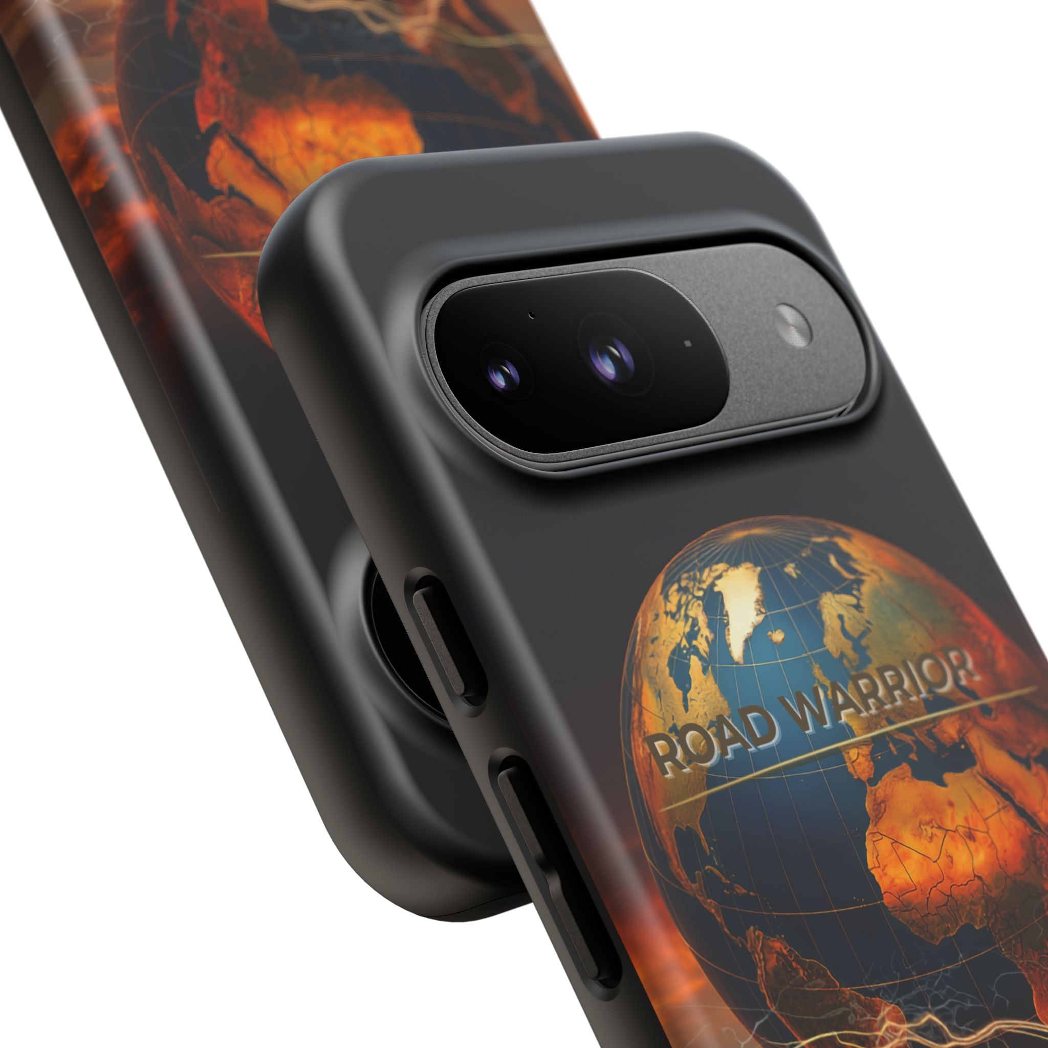 Truck Driver Phone Case — 'Global Road Warrior' Semi Truck Globe Tough Phone Cover