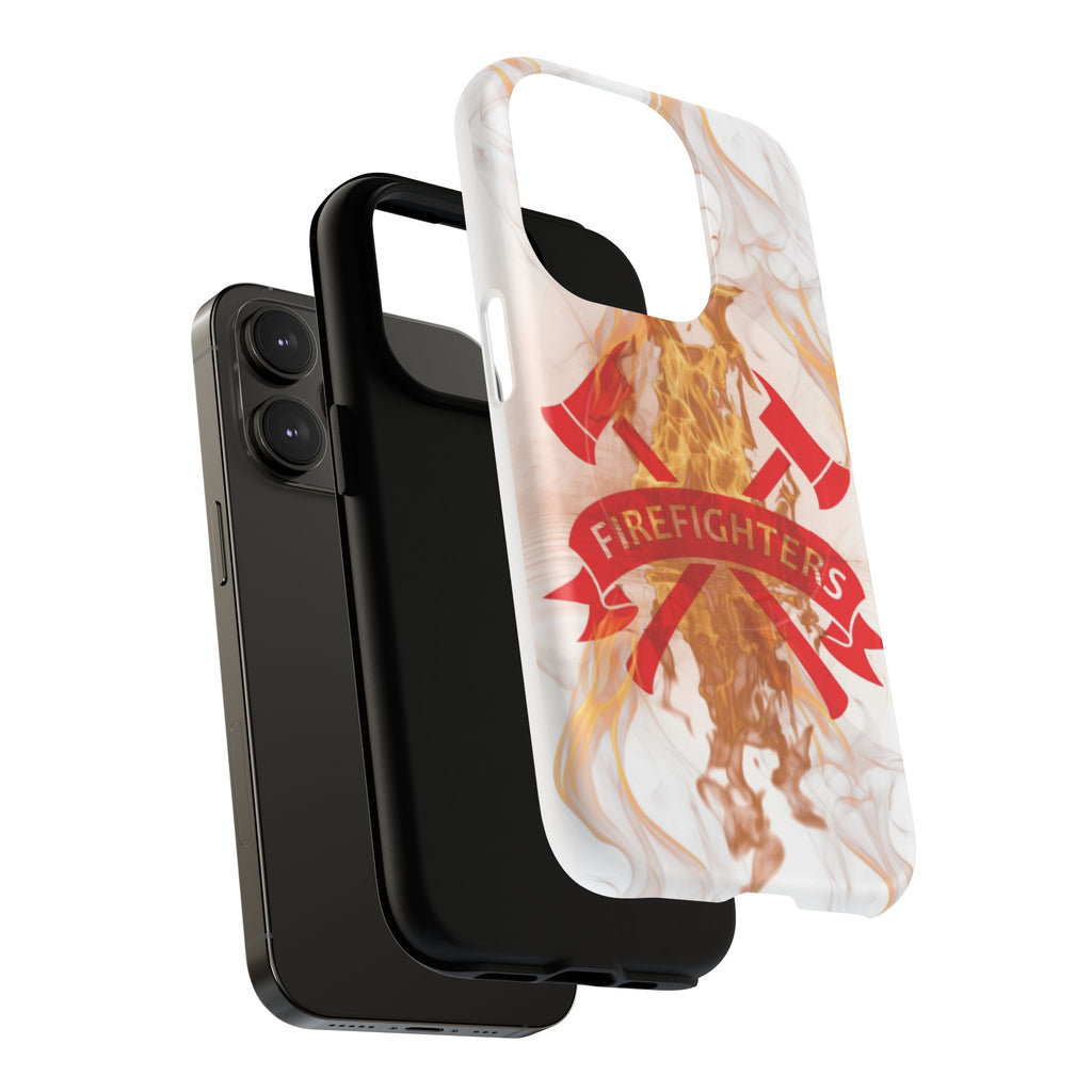 Firefighter Emblem Tough Magnetic Phone Case — Flame Design