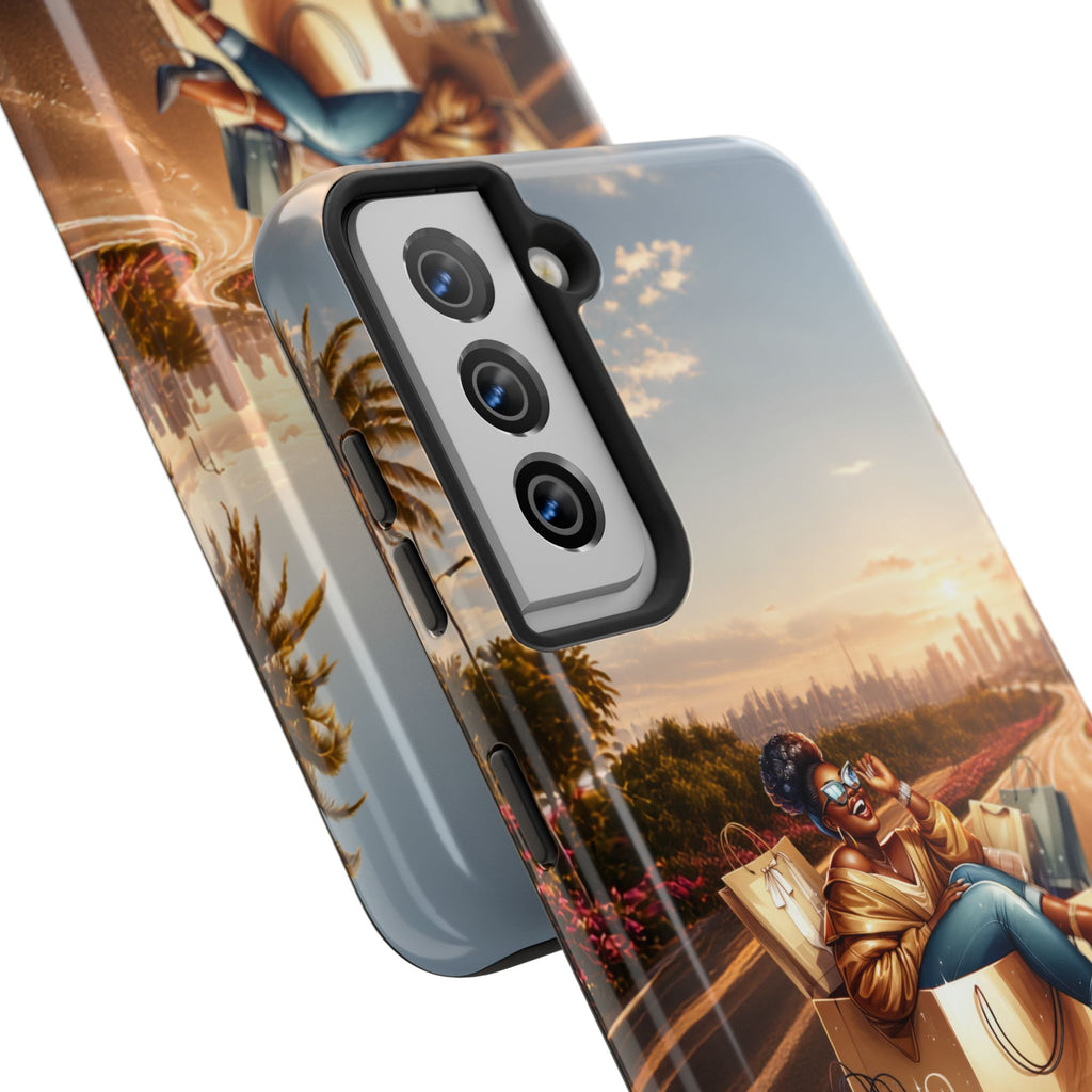 Sunset Roadtrip Tough Phone Case — Relaxed Traveler Design