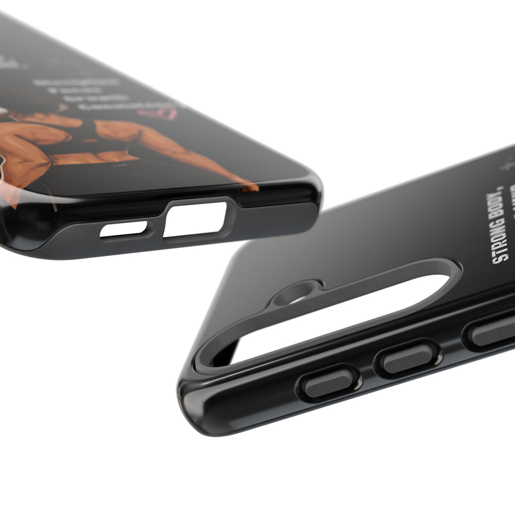 Strong Body, Strong Mind Phone Case — Motivational Fitness Protective Case