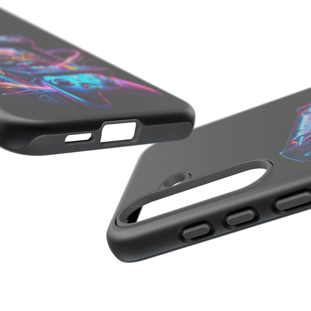 Retro Arcade Phone Case — Neon Gaming Controller Design