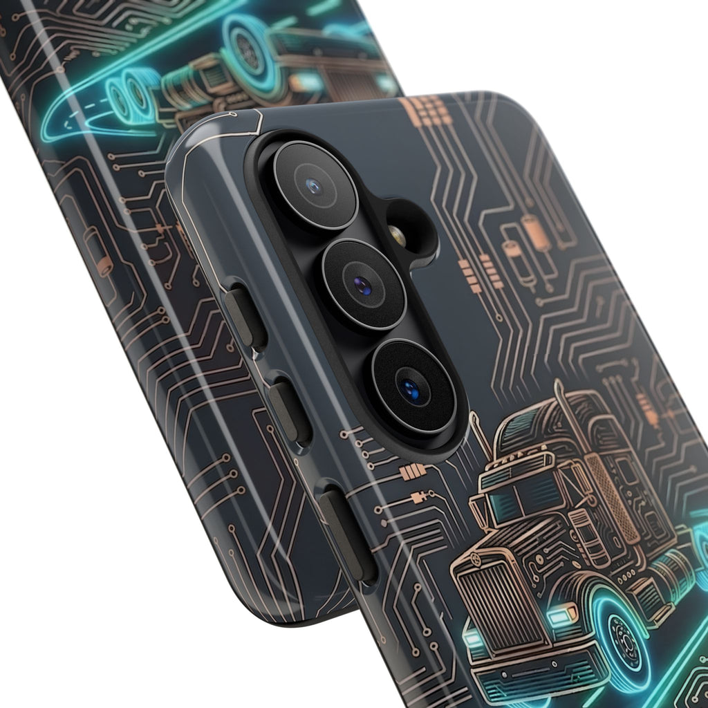 Truck Driver Gamer Phone Case — “Real Life. No Pause Button.”