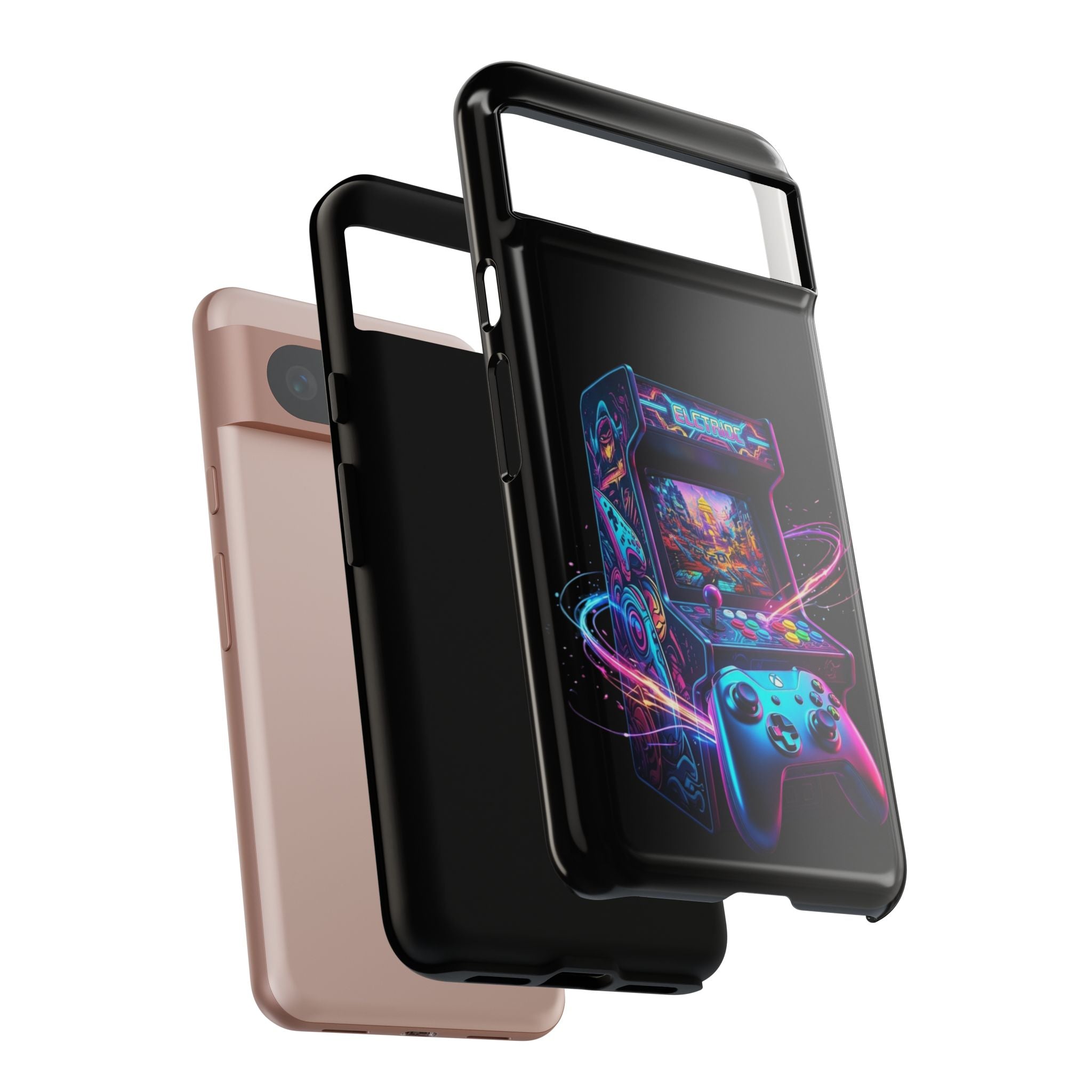 Retro Arcade Phone Case — Neon Gaming Controller Design