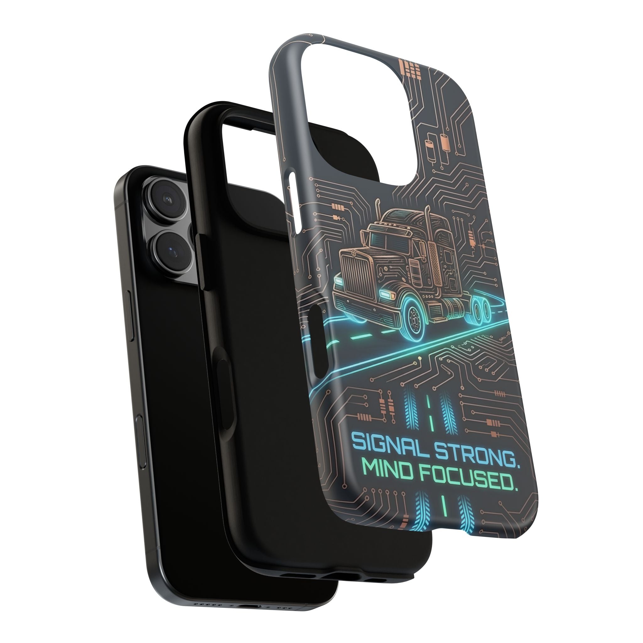 Truck Driver Gamer Phone Case — “Real Life. No Pause Button.”