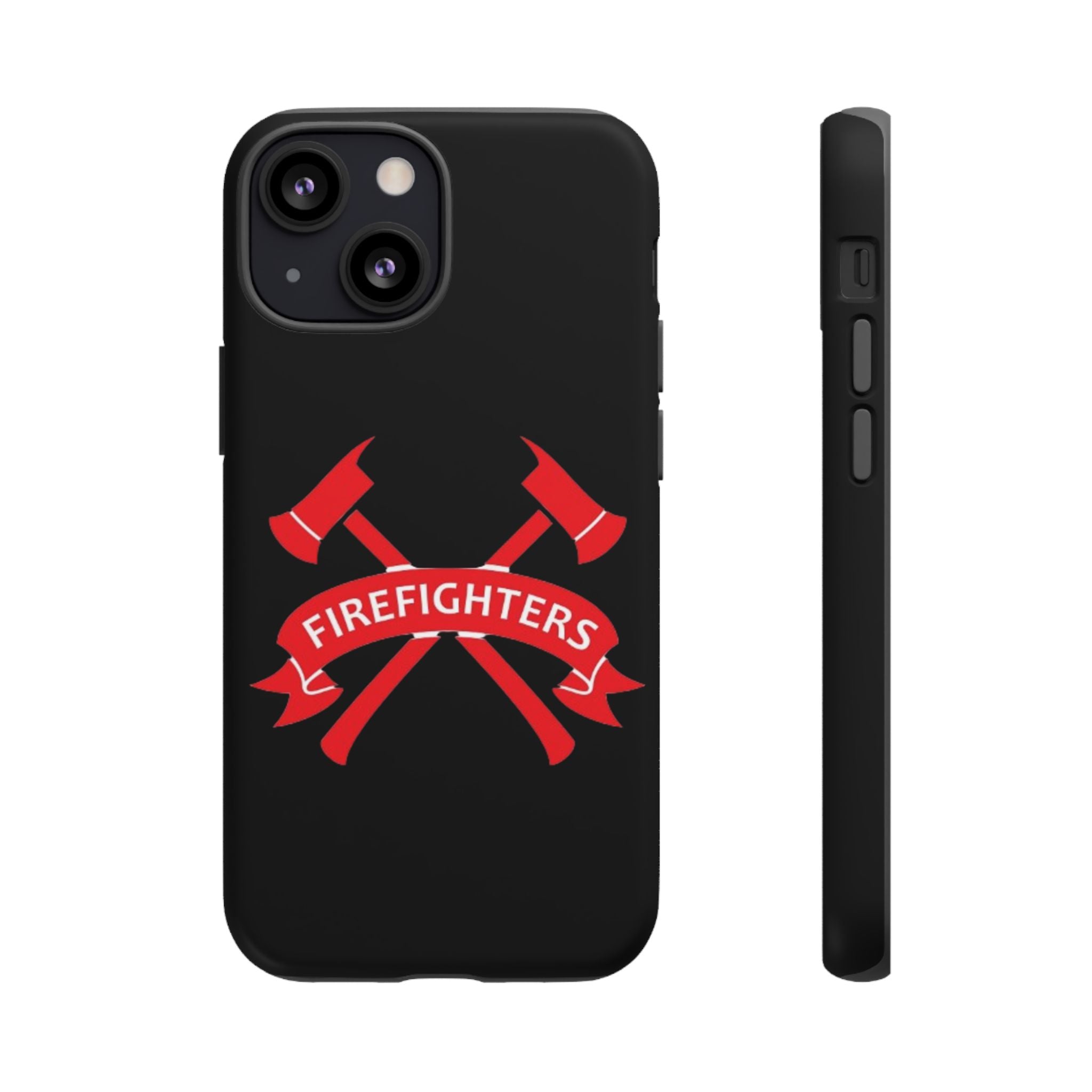 Firefighters Tough Phone Case — Red Crossed Axes Design