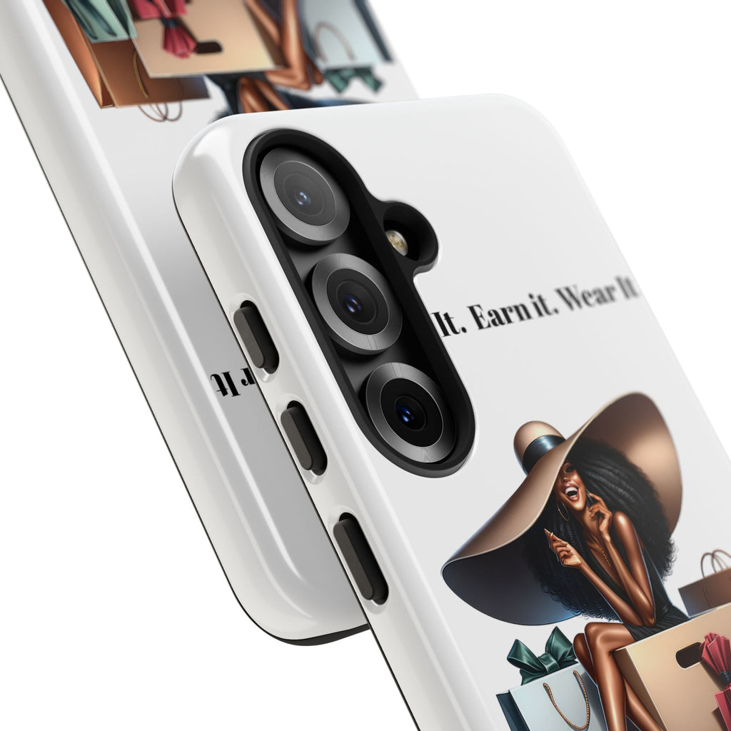 Phone Case - "Manifest It. Earn It. Wear It." Chic Shopper Design