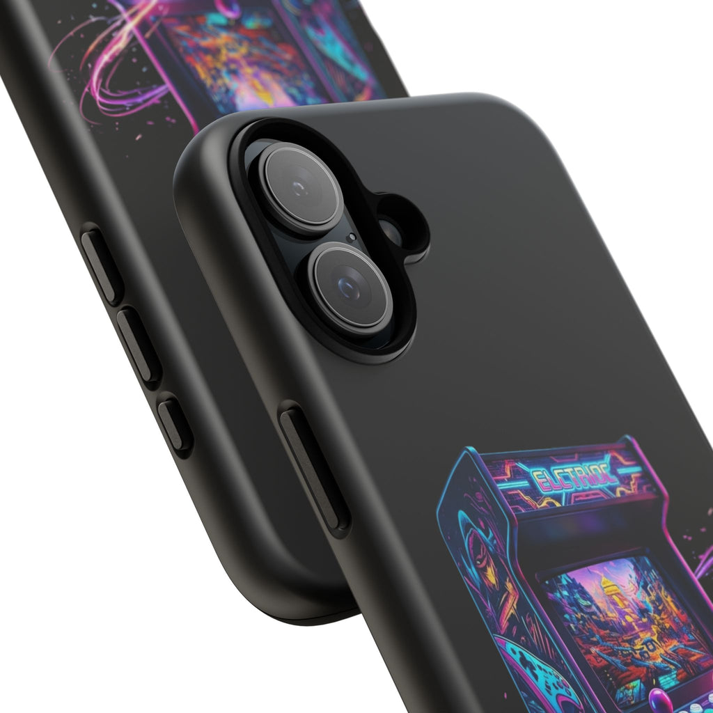 Retro Arcade Phone Case — Neon Gaming Controller Design