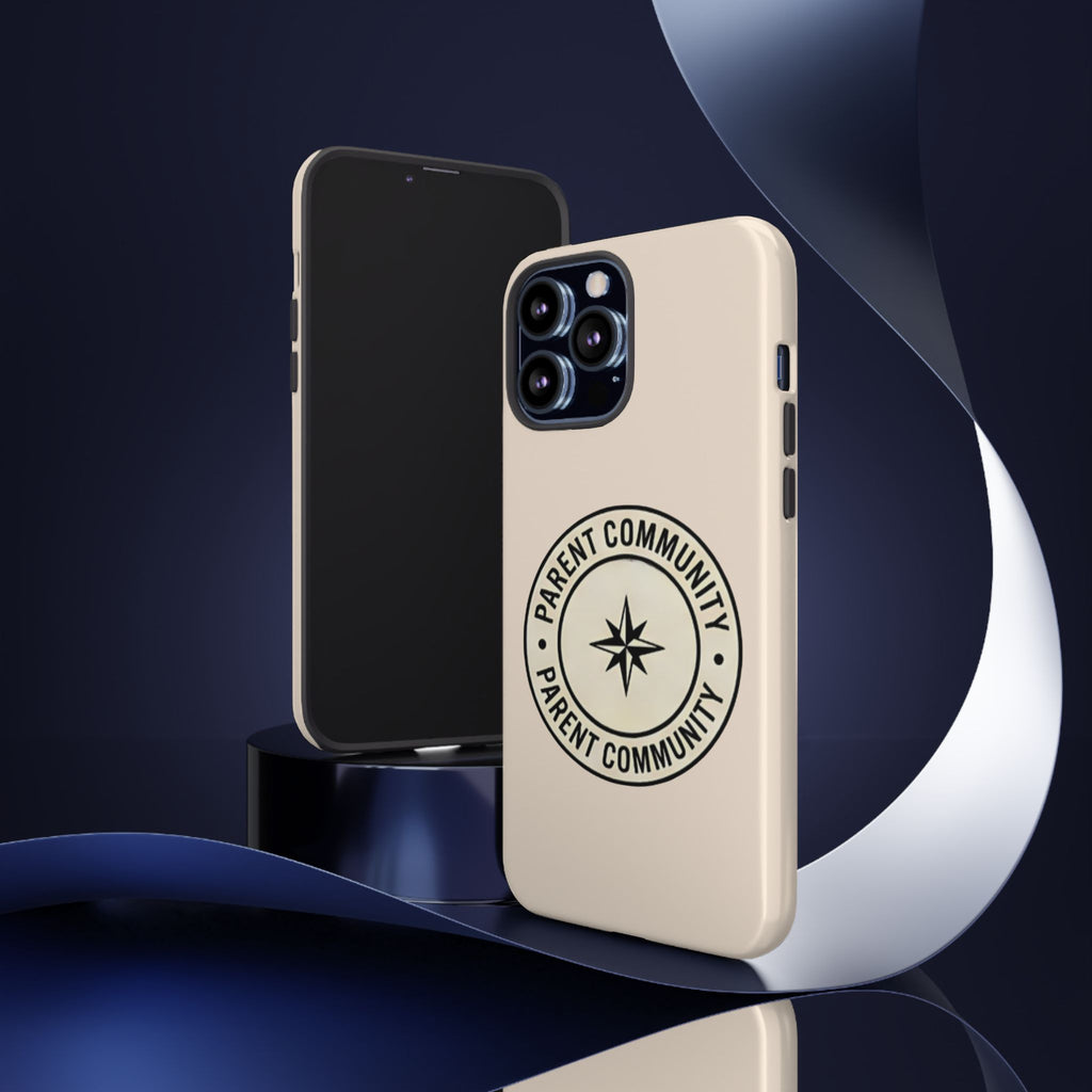 Parent Community Tough Phone Case — Durable Compass Logo Protective Cover