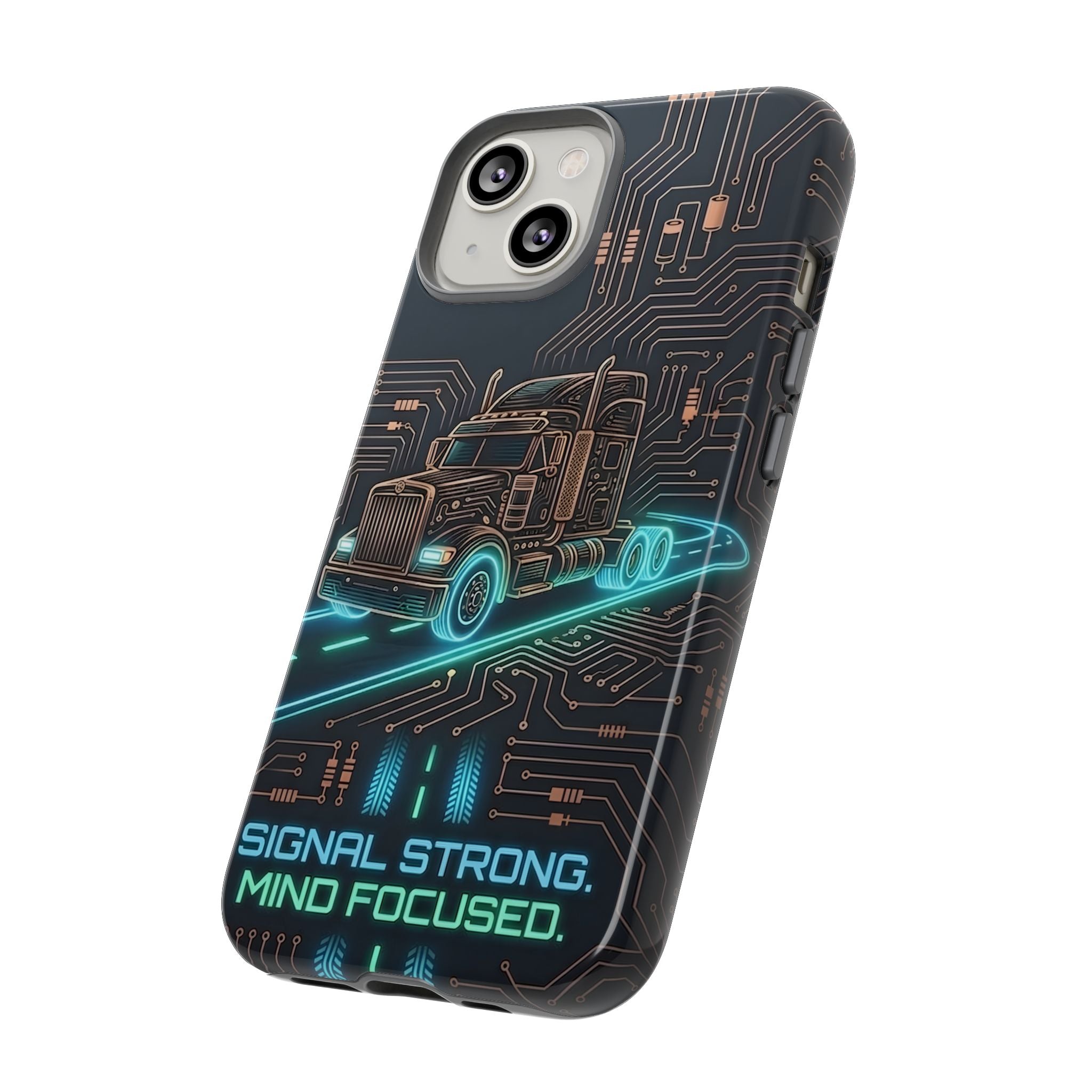 Truck Driver Gamer Phone Case — “Real Life. No Pause Button.”