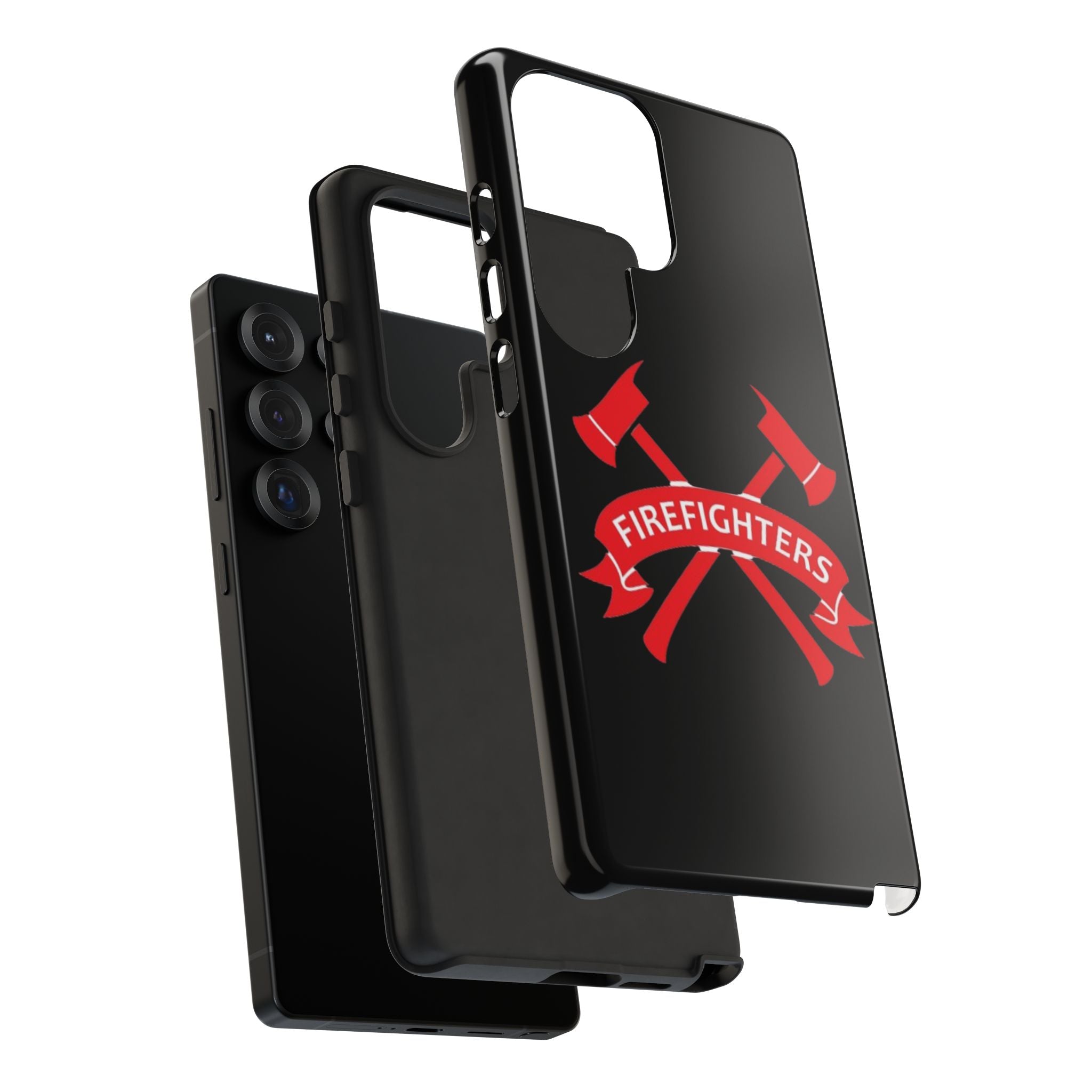 Firefighters Tough Phone Case — Red Crossed Axes Design
