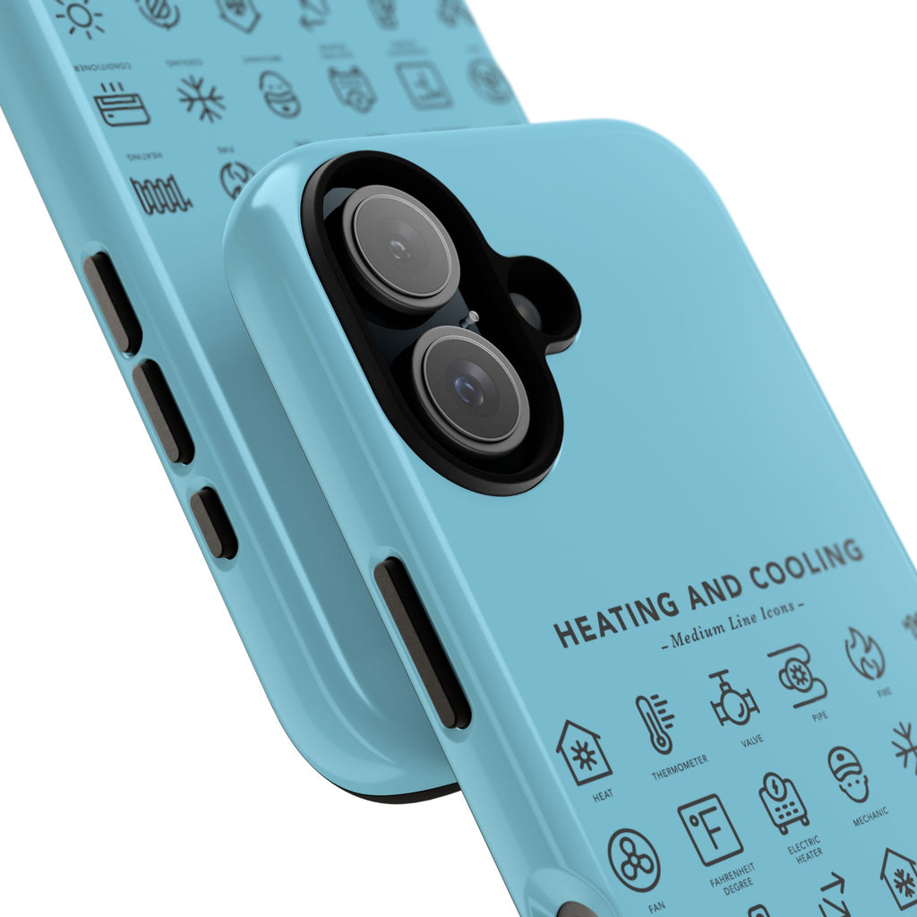 Heating and Cooling Icons Phone Case – HVAC Technician Protective Phone Cover