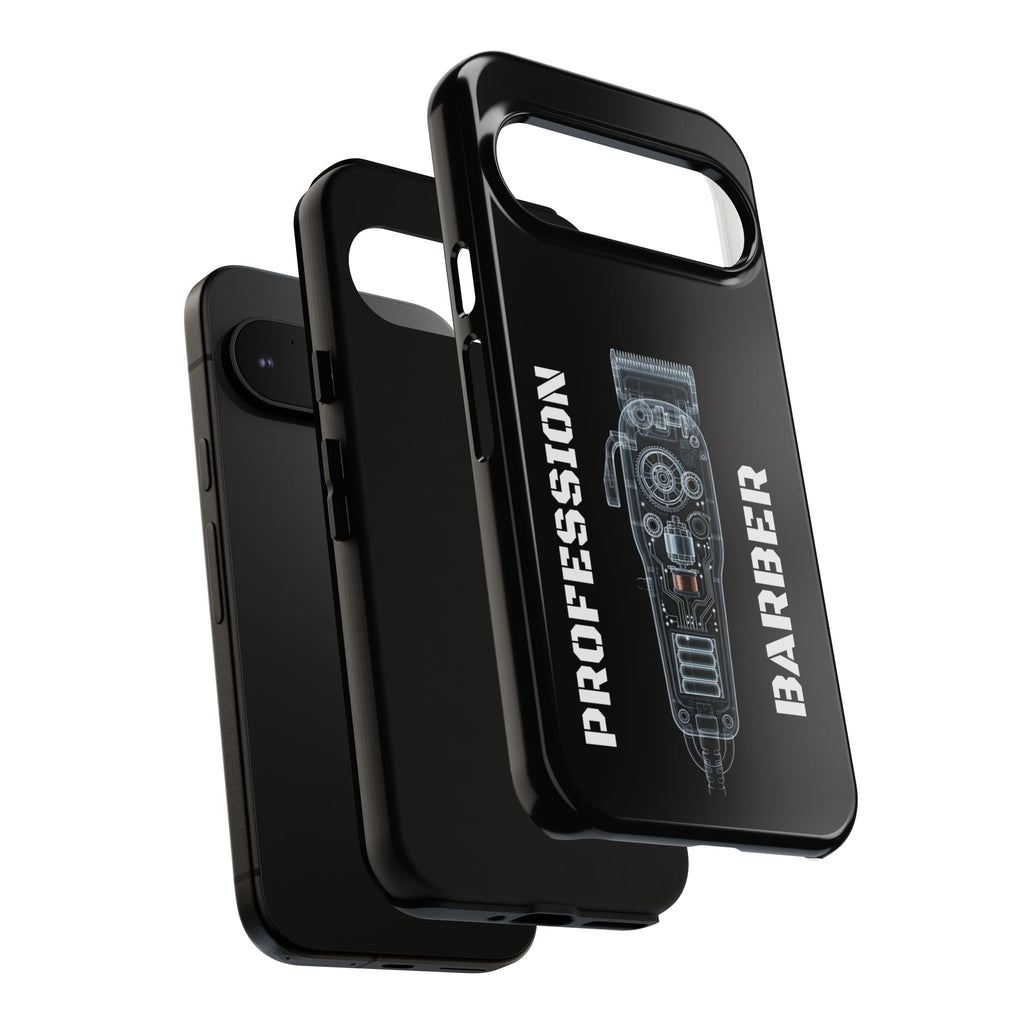 Barber Clip Cord X‑Ray Tough Phone Case – Professional Barber Gift
