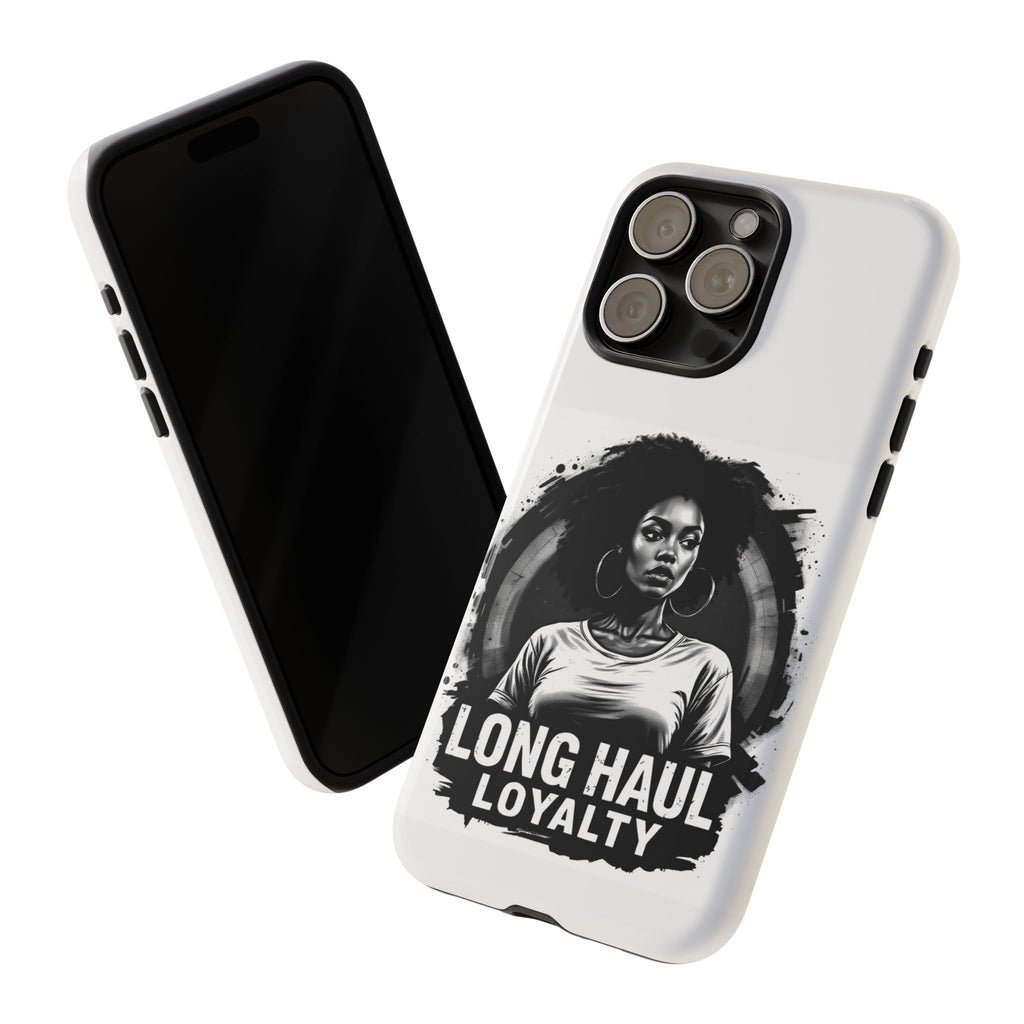 Phone Case — "Long Haul Loyalty" Black & White Portrait Protective Case