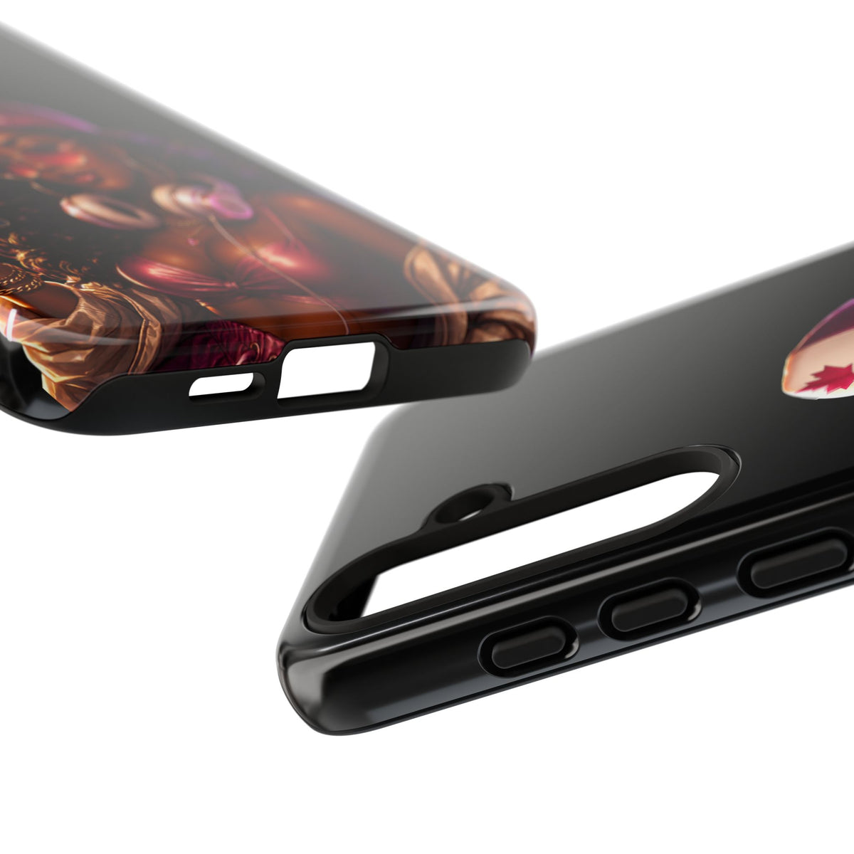 Phone Case - Cool Urban Woman with Headphones & Maple Hat