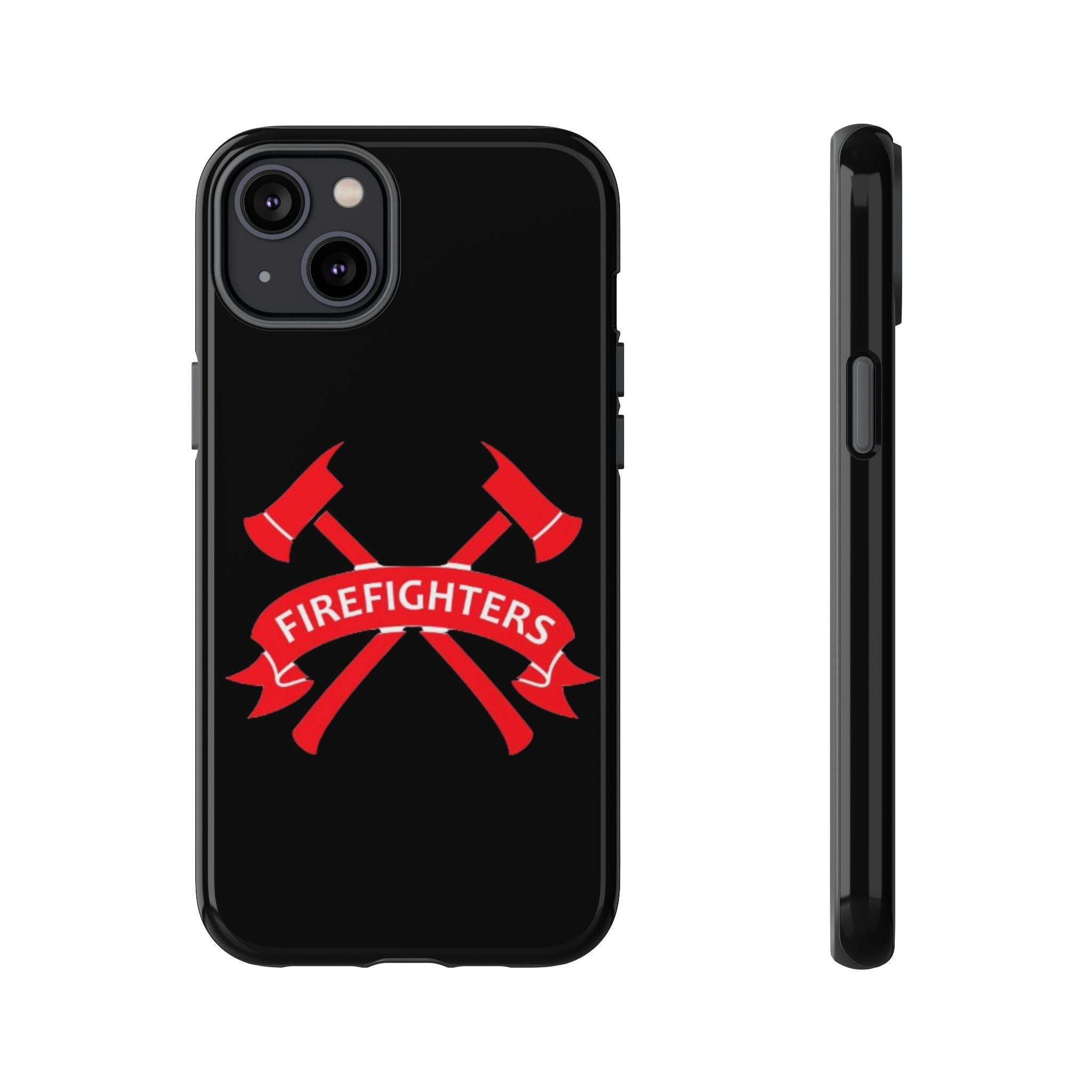 Firefighters Tough Phone Case — Red Crossed Axes Design
