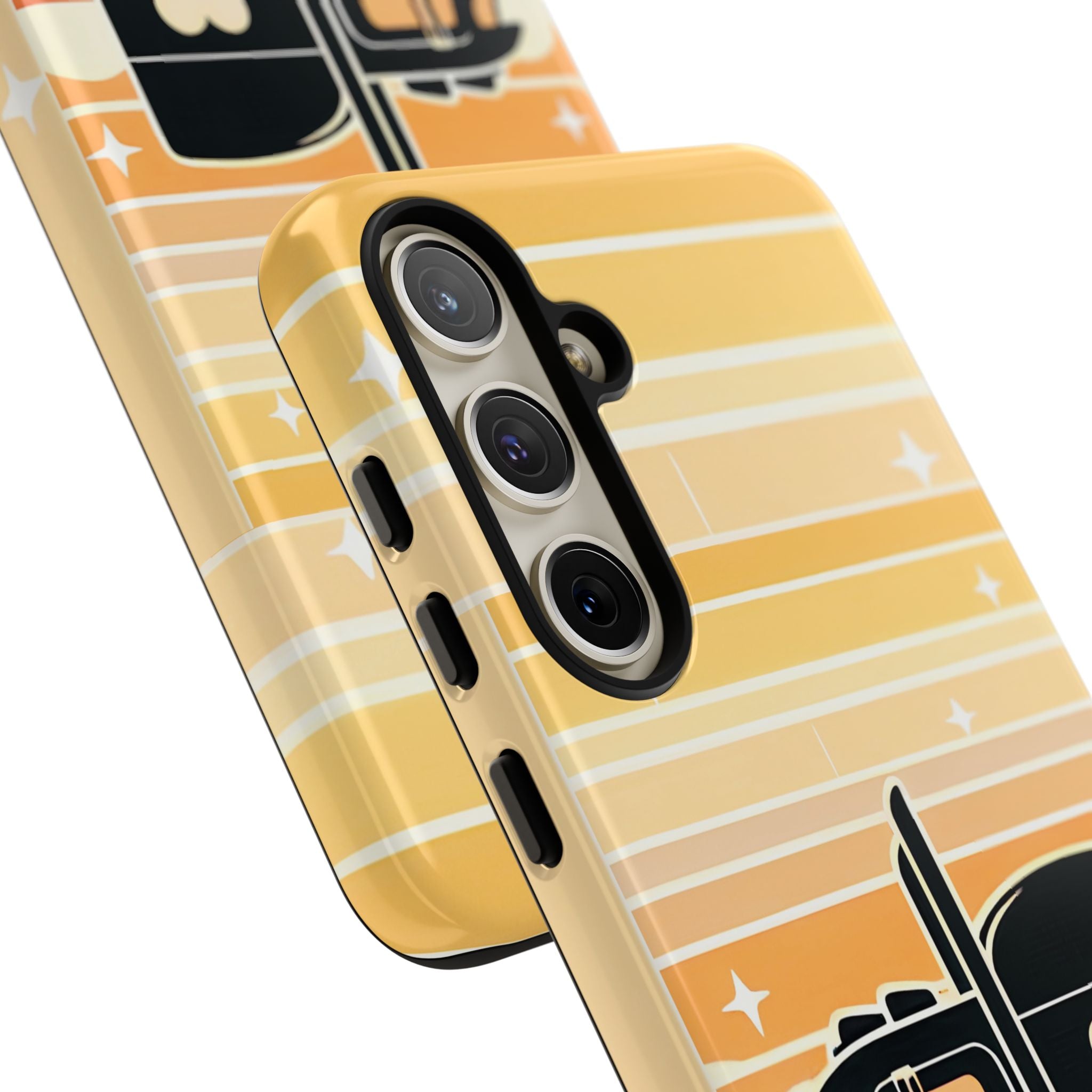 Trucker Heart Phone Case — Retro Semi Truck Protective Phone Cover