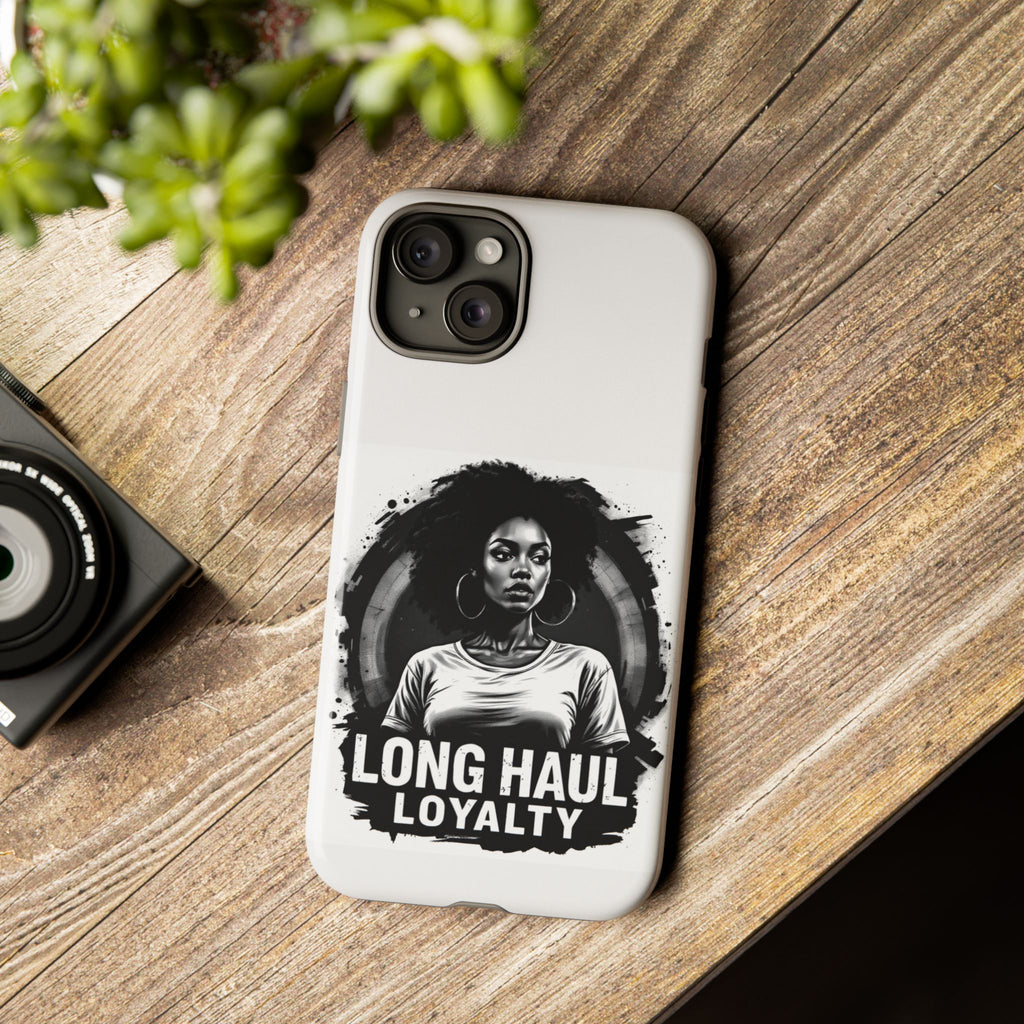 Phone Case — "Long Haul Loyalty" Black & White Portrait Protective Case