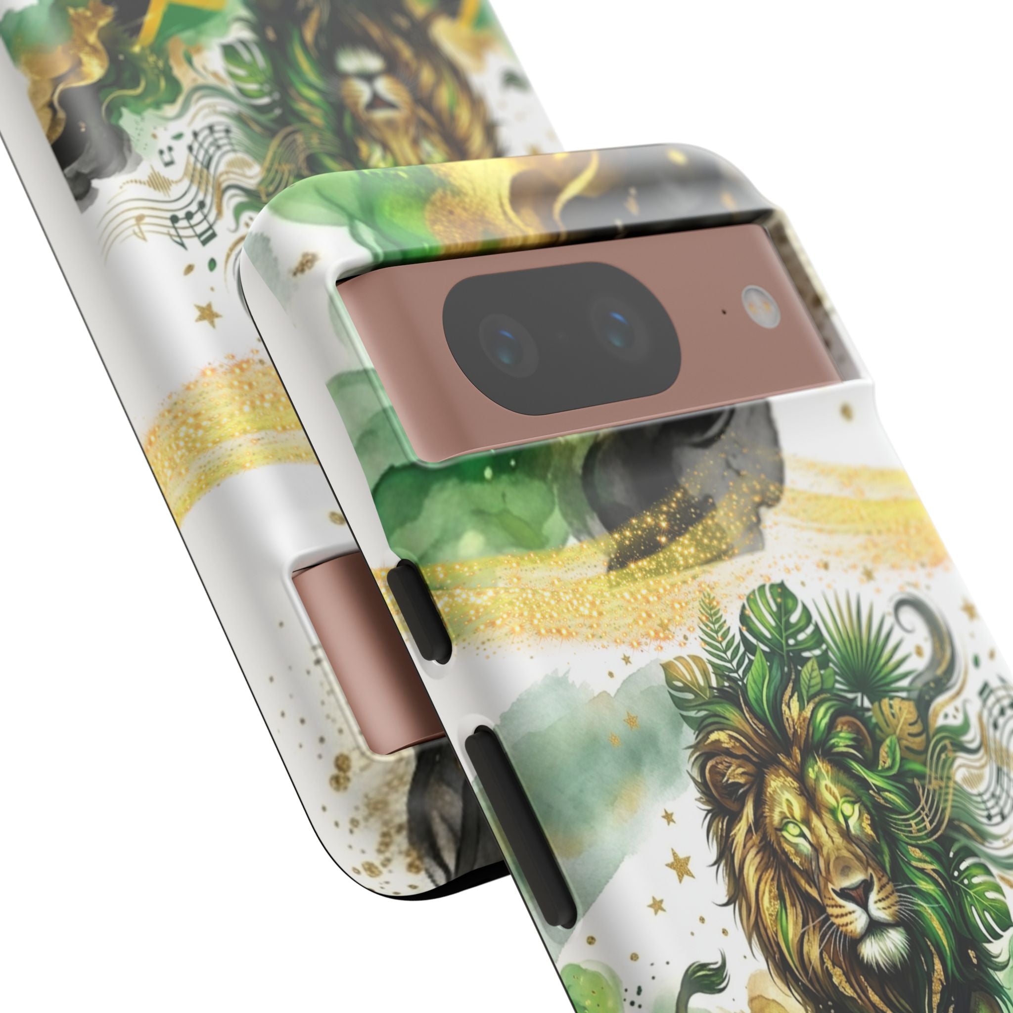 Reggae Lion Phone Case — Jamaican Flag Rasta Art Tough Phone Cover