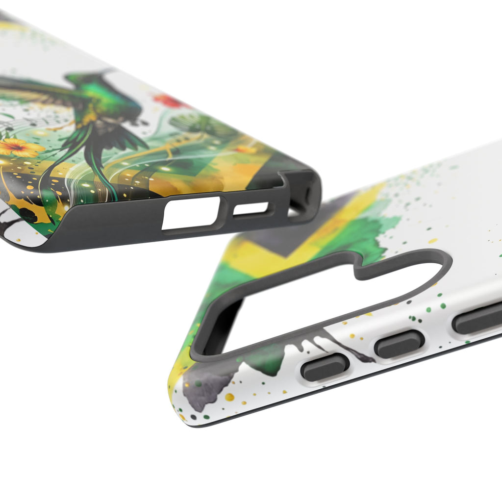 Hummingbird Jamaica Tough Phone Case – Tropical Floral Protective Cover