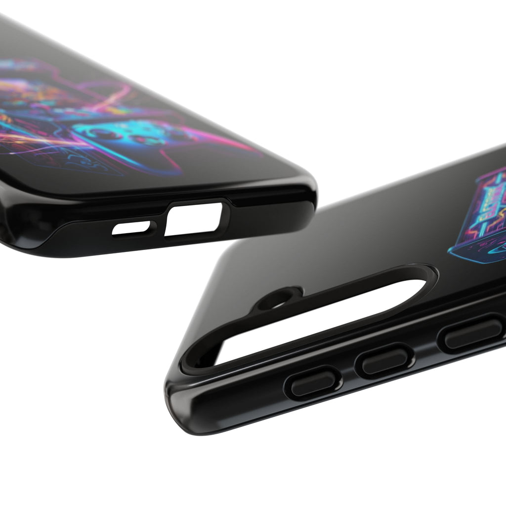 Retro Arcade Phone Case — Neon Gaming Controller Design