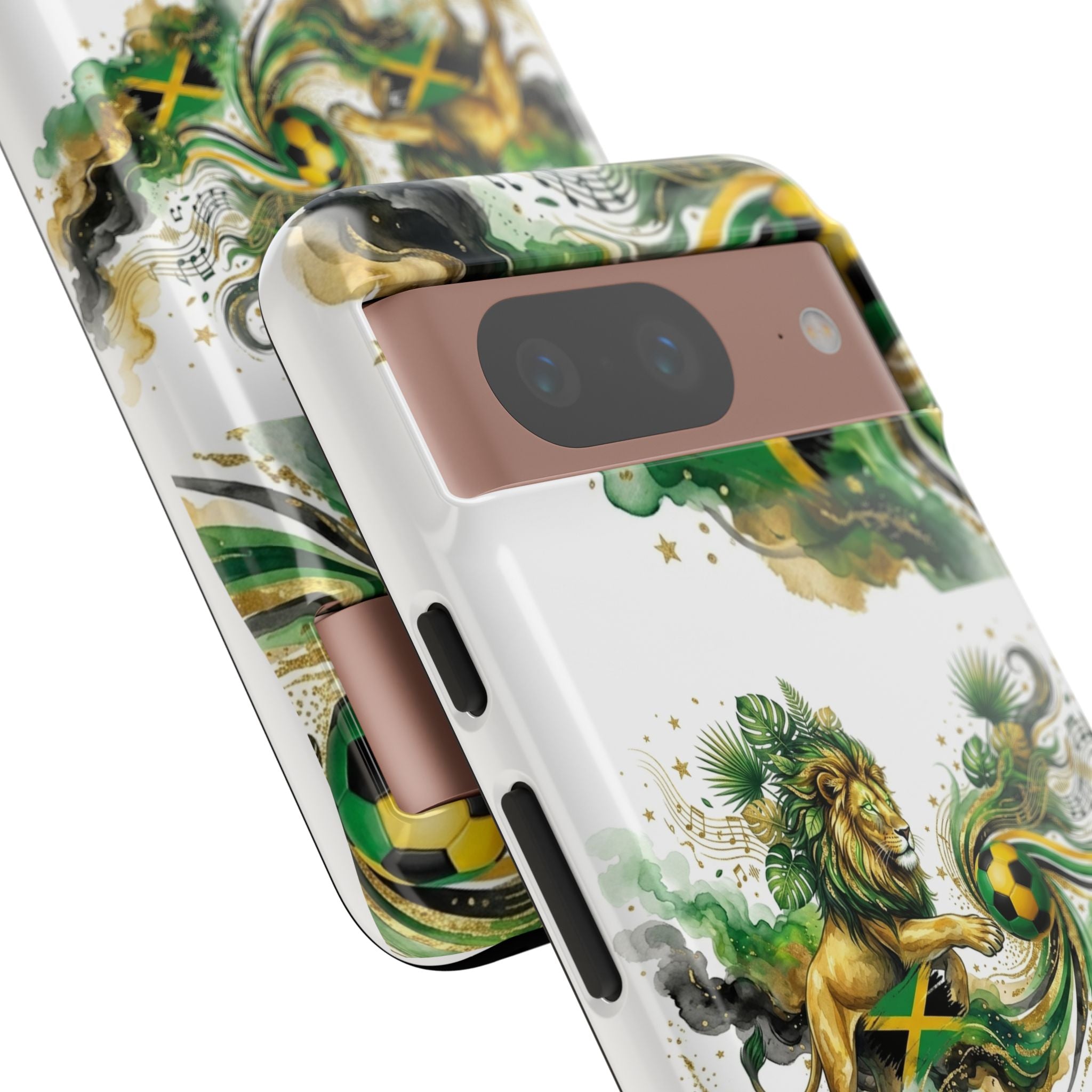Jamaica Lion Phone Case — Jamaican Flag Rasta Protective Tough Case